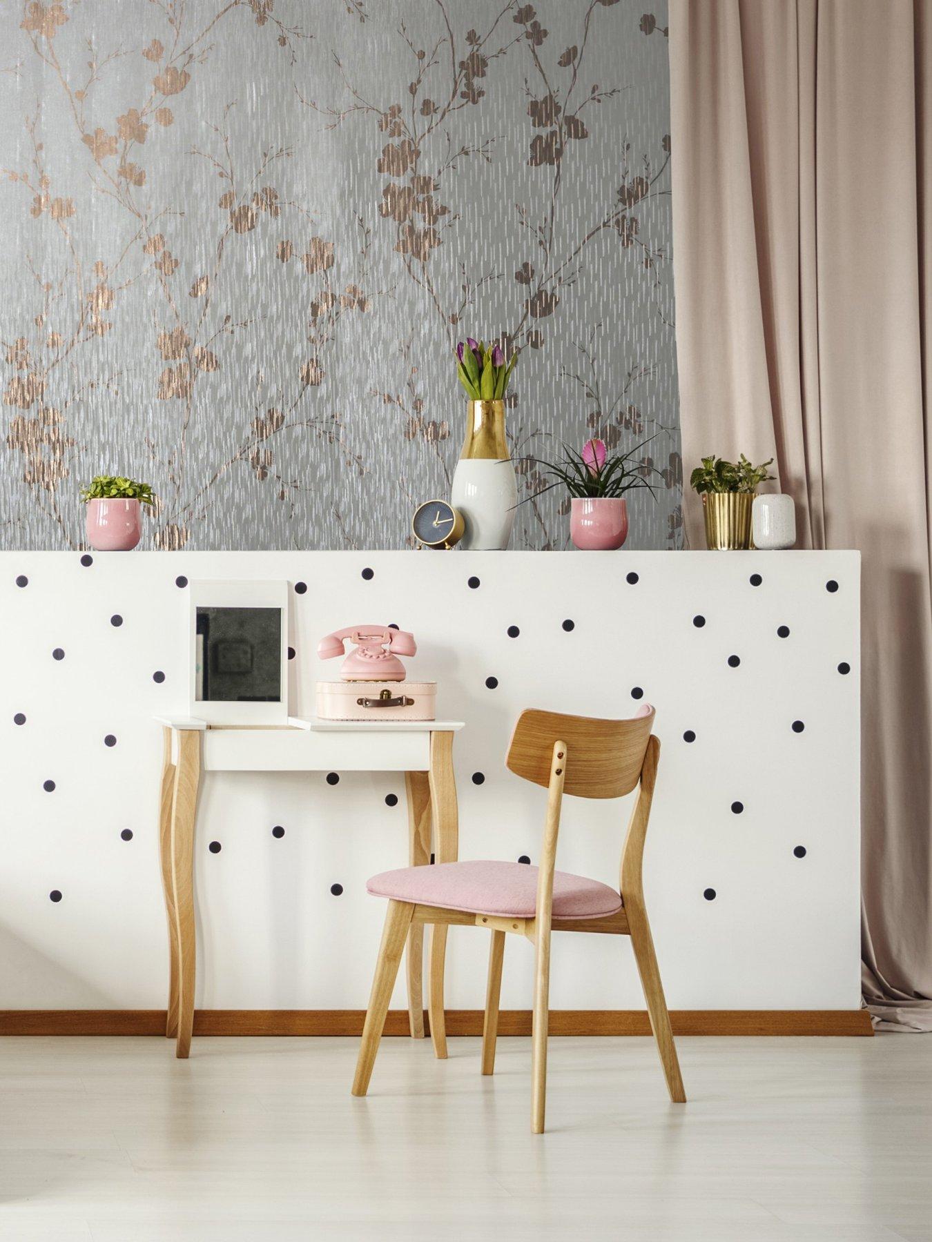 undefined Theia Blossom Mist - Rose Gold Wallpaper