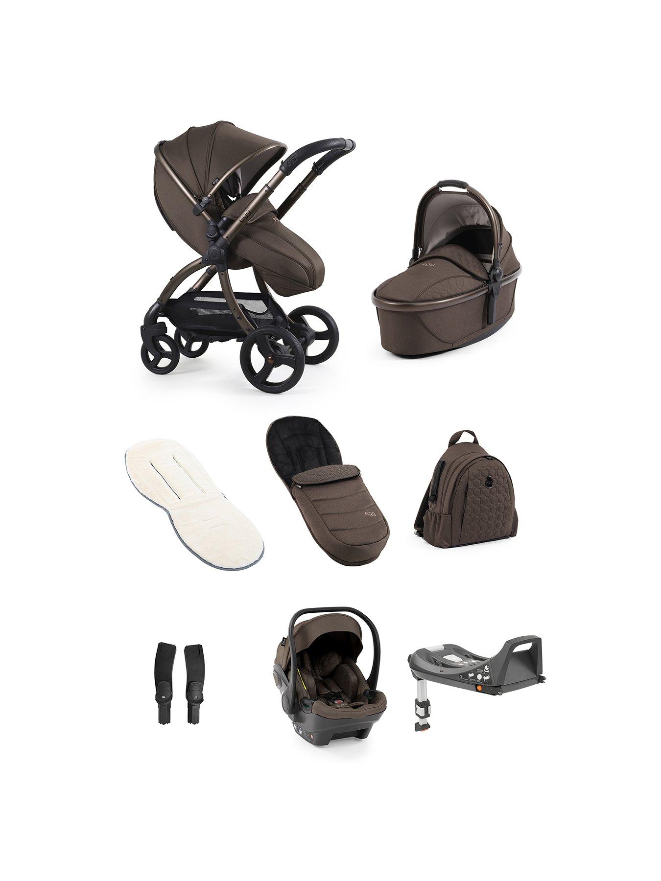 Egg egg3 Luxury Bundle with egg shell Car Seat - Chocolate Velvet