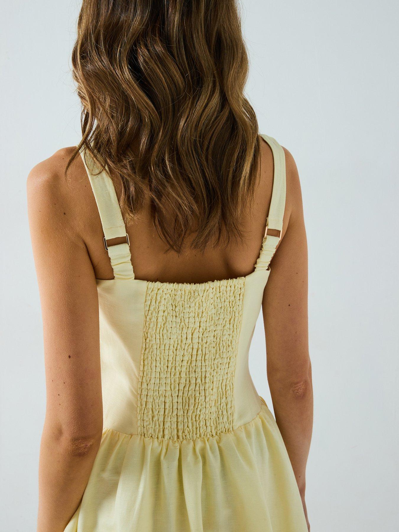 forever-new-heidi-petite-bubble-hem-mini-dress--yellowoutfit
