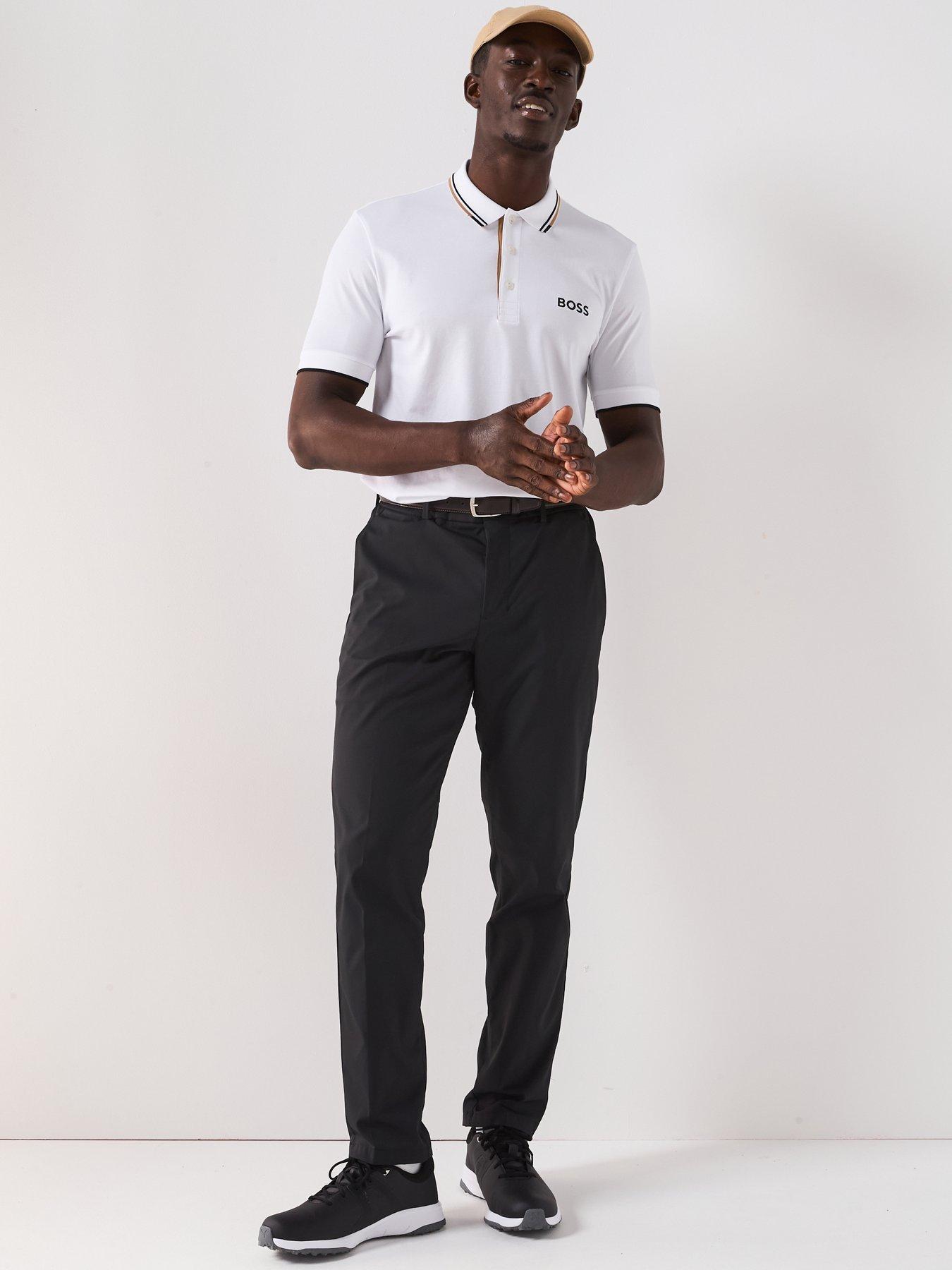Image 3 of 5 of BOSS Mens Golf Paddy Pro Regular Fit Polo T-Shirt - White
