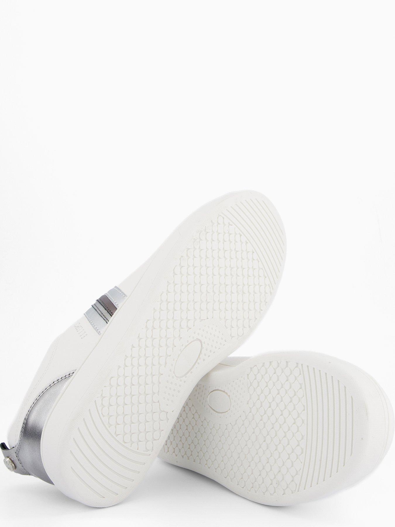 Image 4 of 7 of Elle Sport Sports Metallic Trim Trainer - White