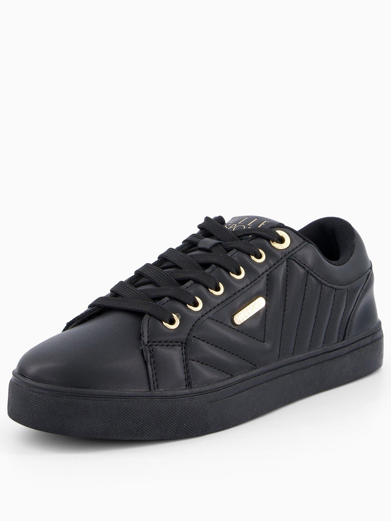 Image 2 of 7 of Elle Sport Quilted Trainer - Black