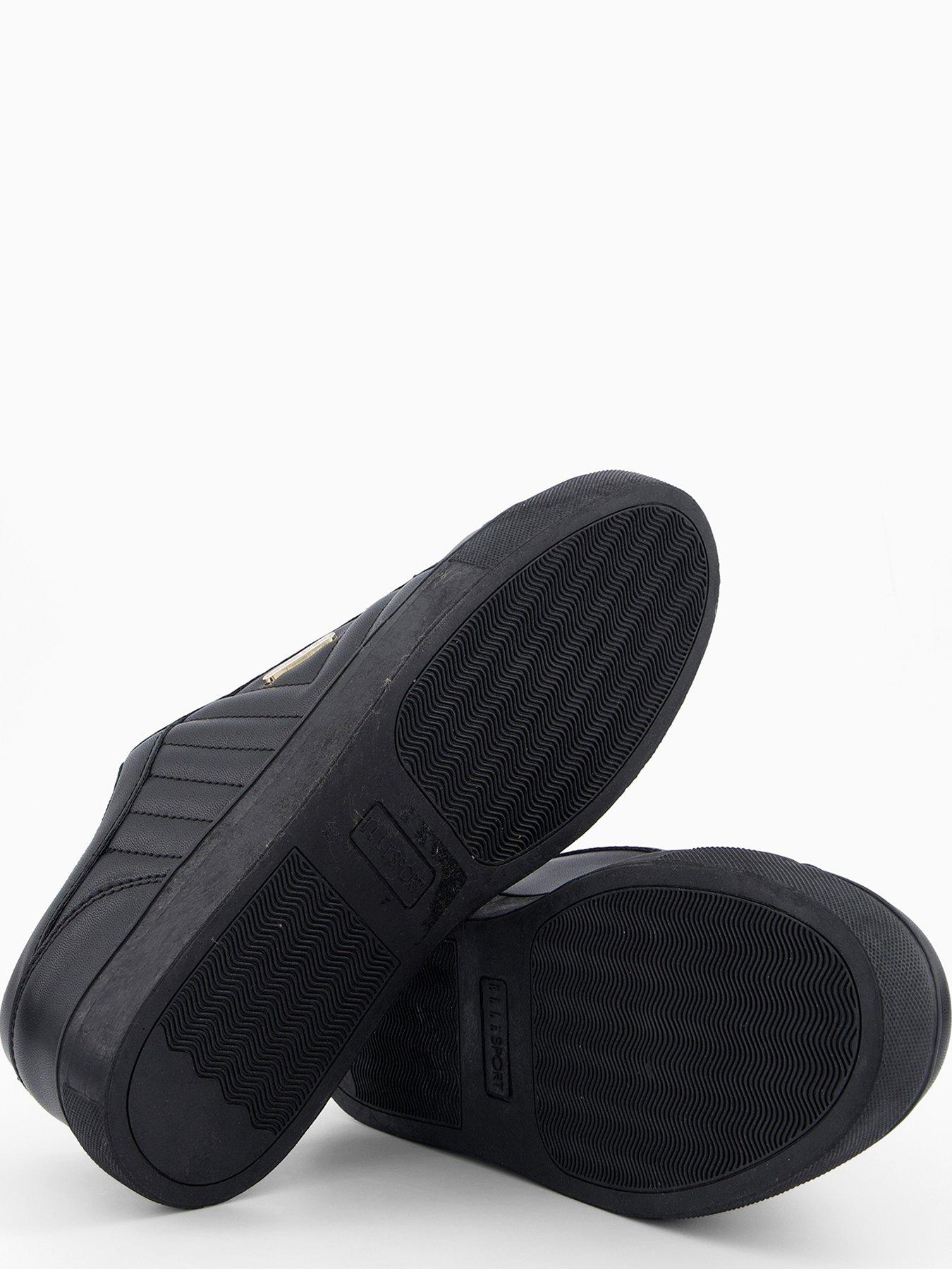 Image 4 of 7 of Elle Sport Quilted Trainer - Black
