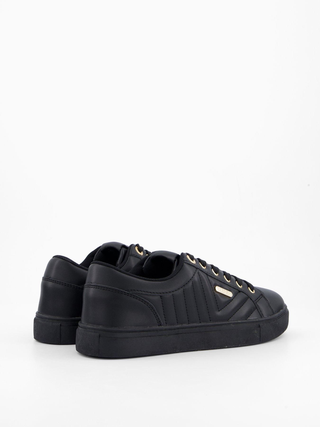 Image 6 of 7 of Elle Sport Quilted Trainer - Black