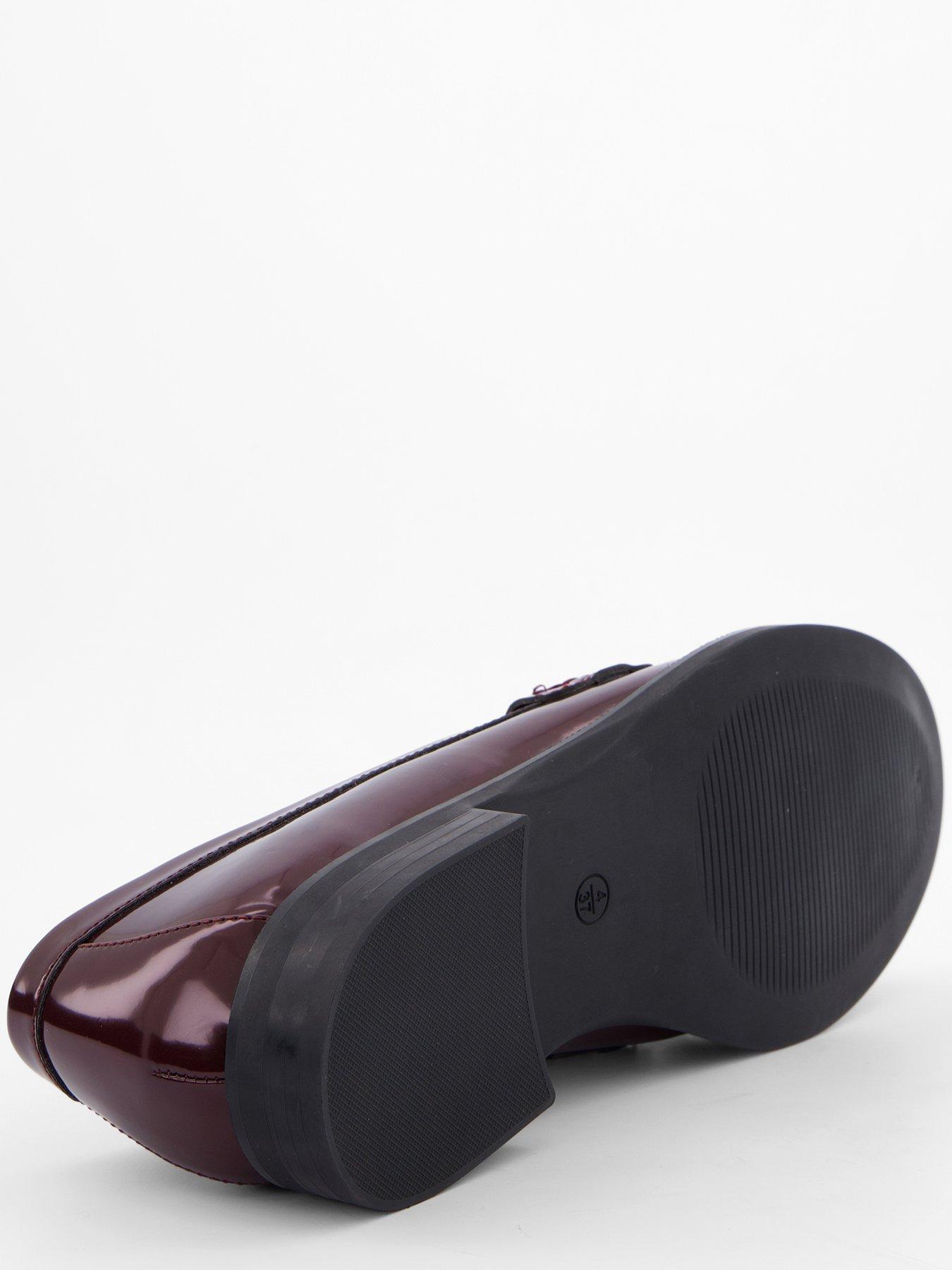 Image 3 of 5 of V by Very Ruched Loafer - Burgundy