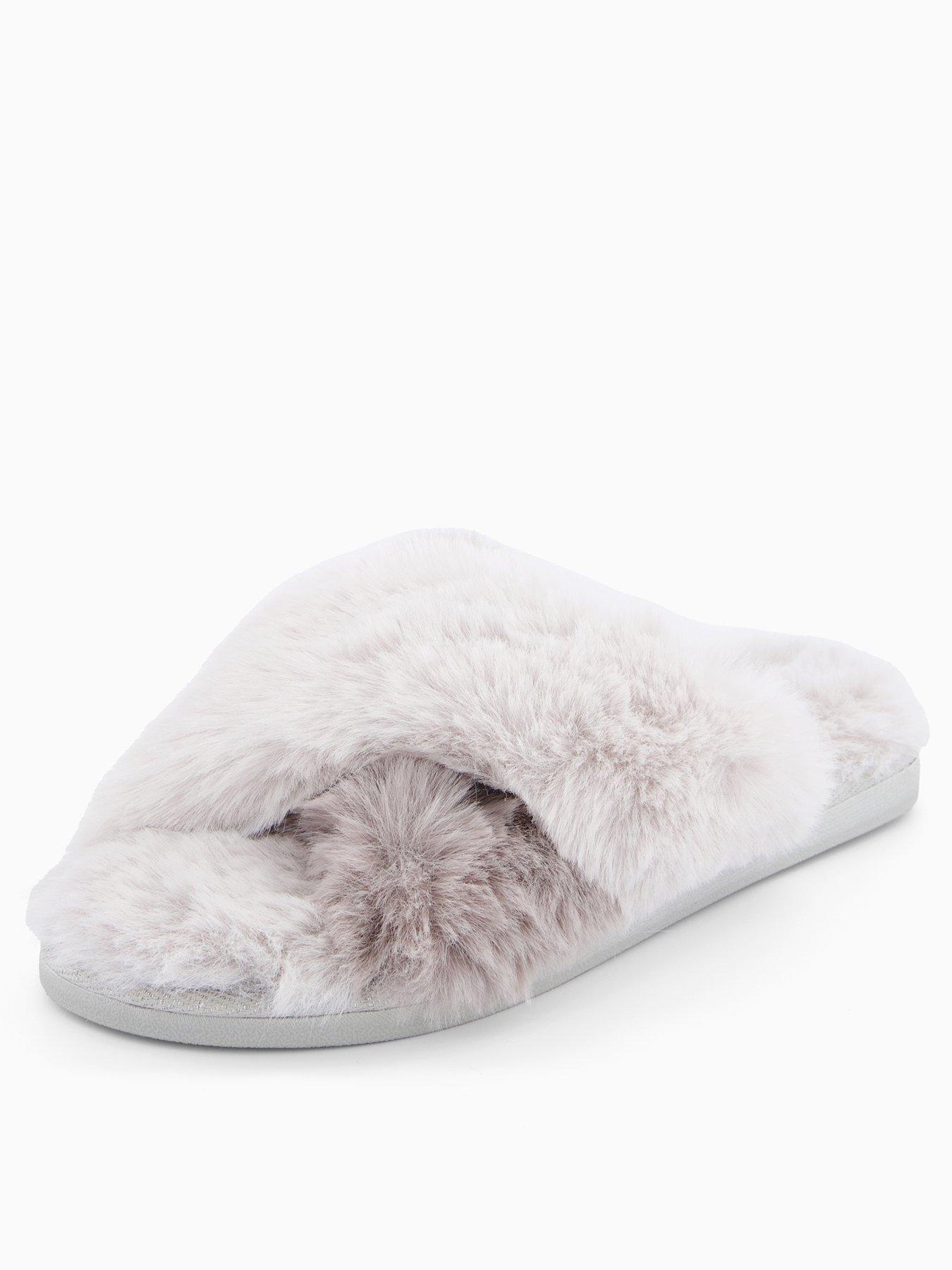 v-by-very-fluffy-cross-knot-slider-slippers-greyfront