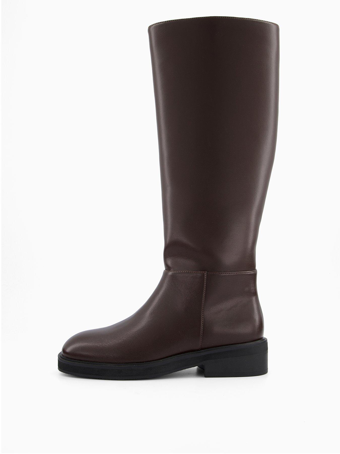 v-by-very-flat-clean-riding-boots-brownstillFront