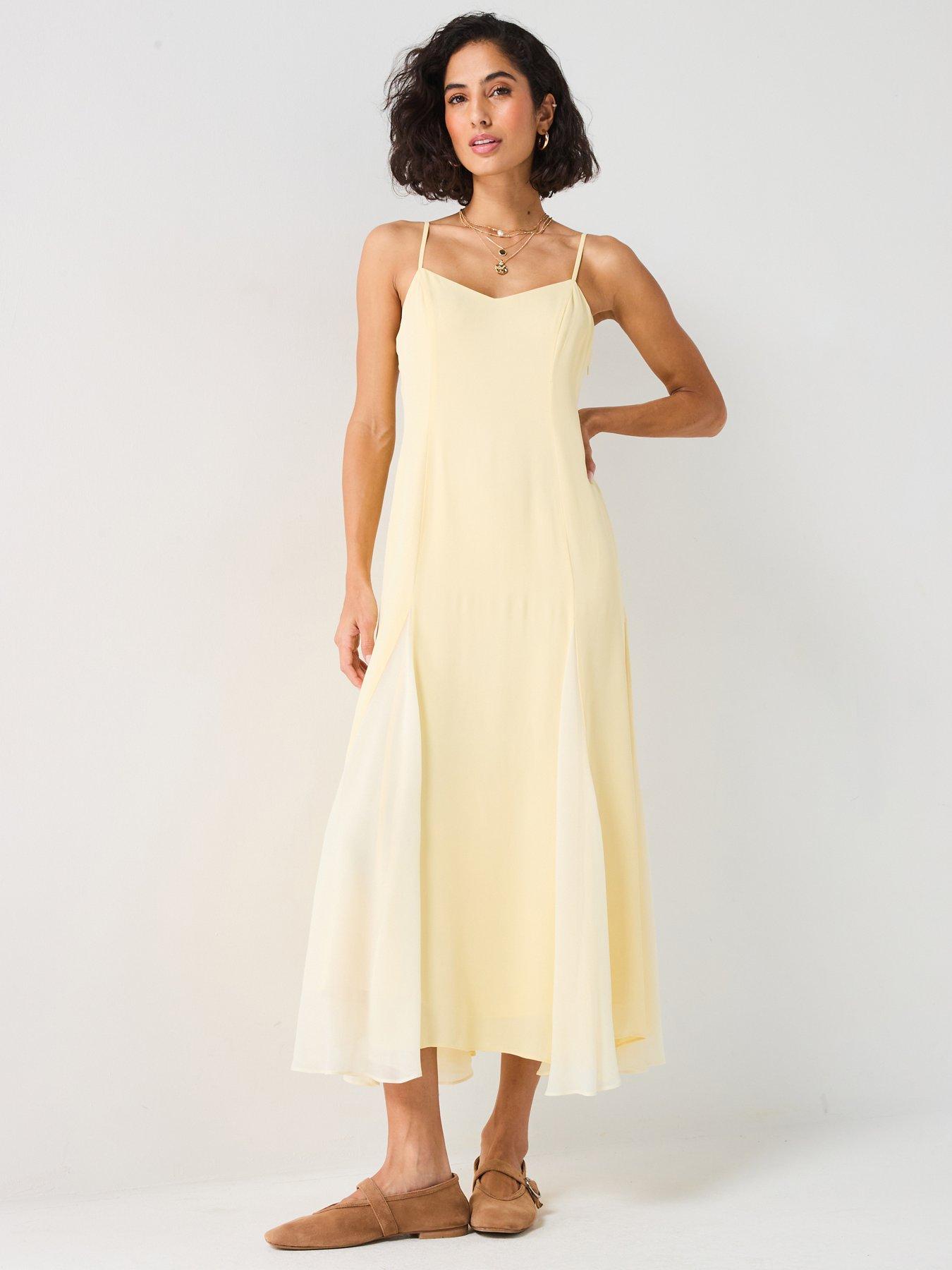 Forever New Dahlia Petite Contrast Godet Midaxi Dress - Multi