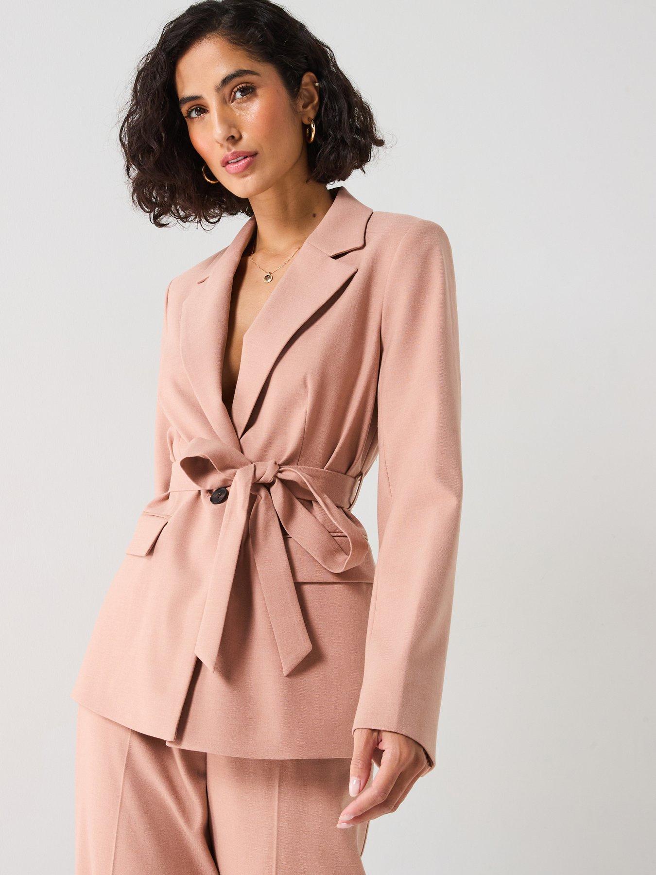 Forever New Iris Belted Blazer - Pink