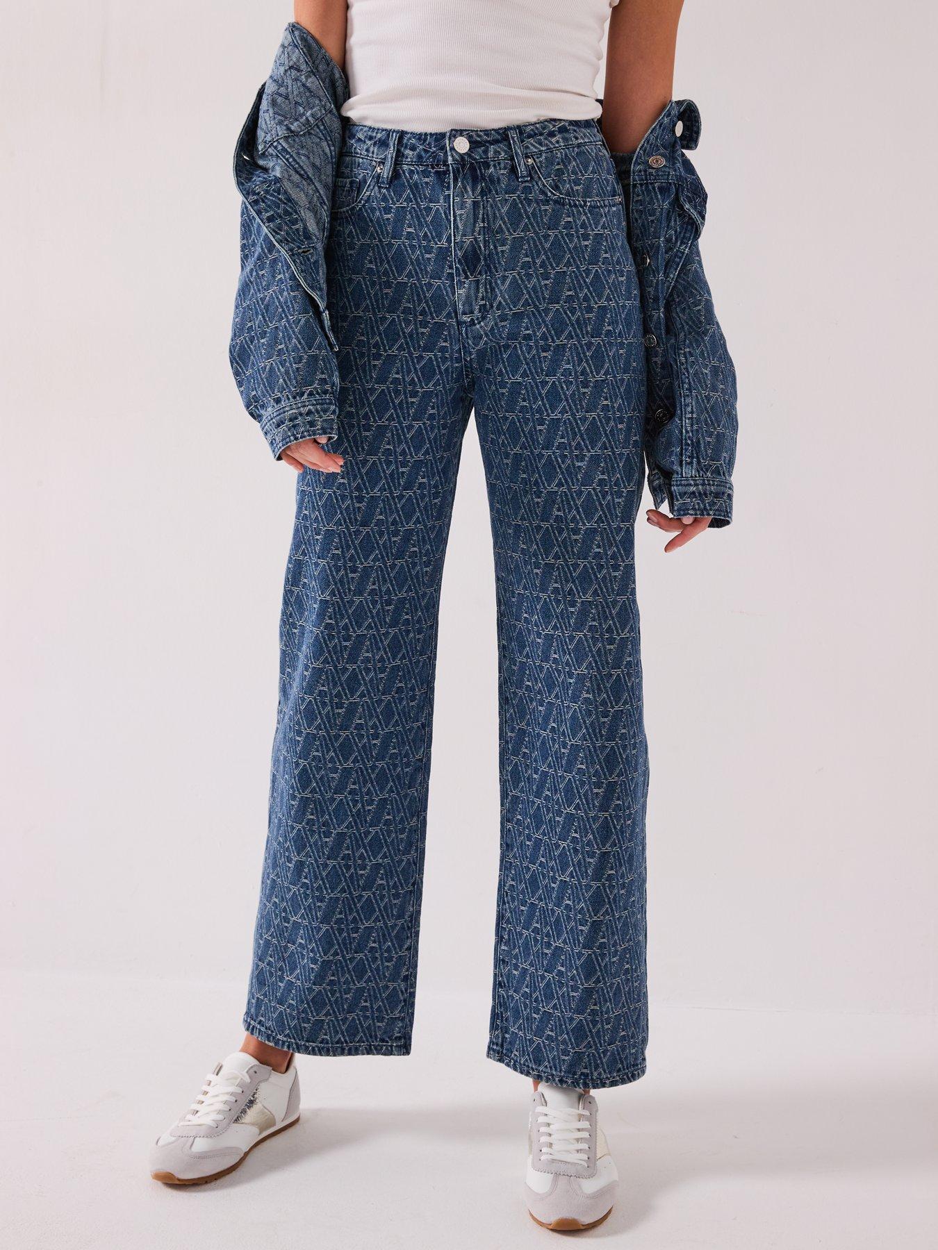 armani-exchange-logo-jacquard-5-pocket-jean-bluefront