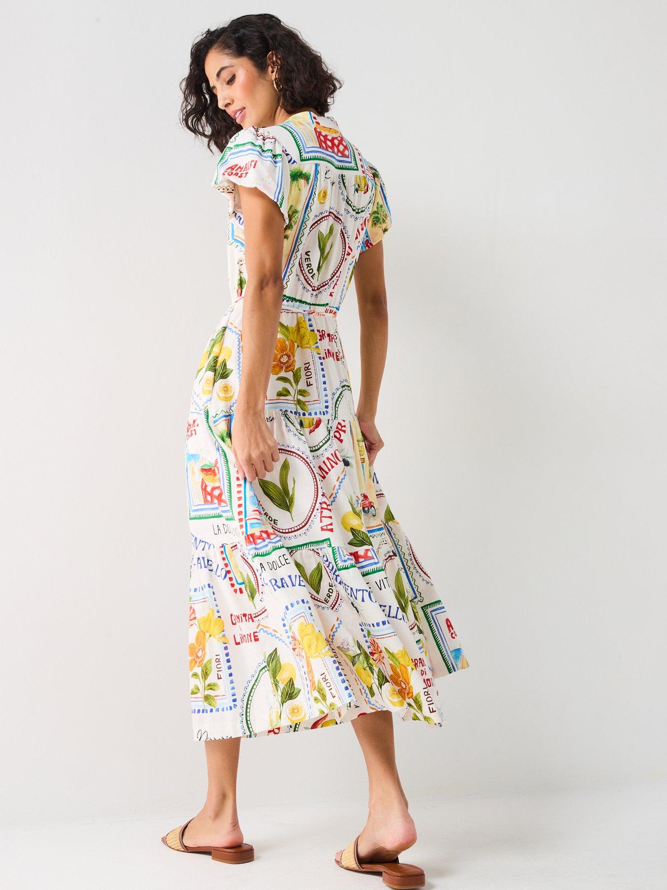 forever-new-jacqueline-puff-sleeve-tiered-midi-dress-multistillFront