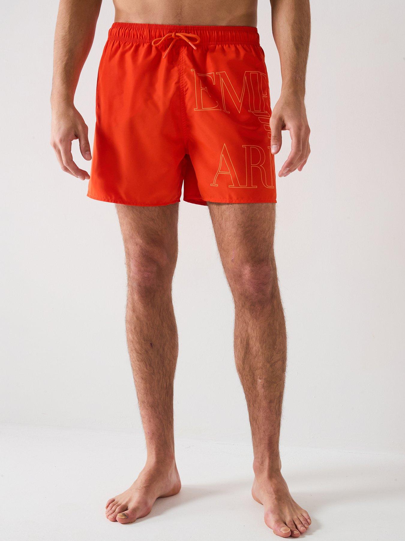 Emporio Armani Bodywear Logo Print Swimshorts - Red