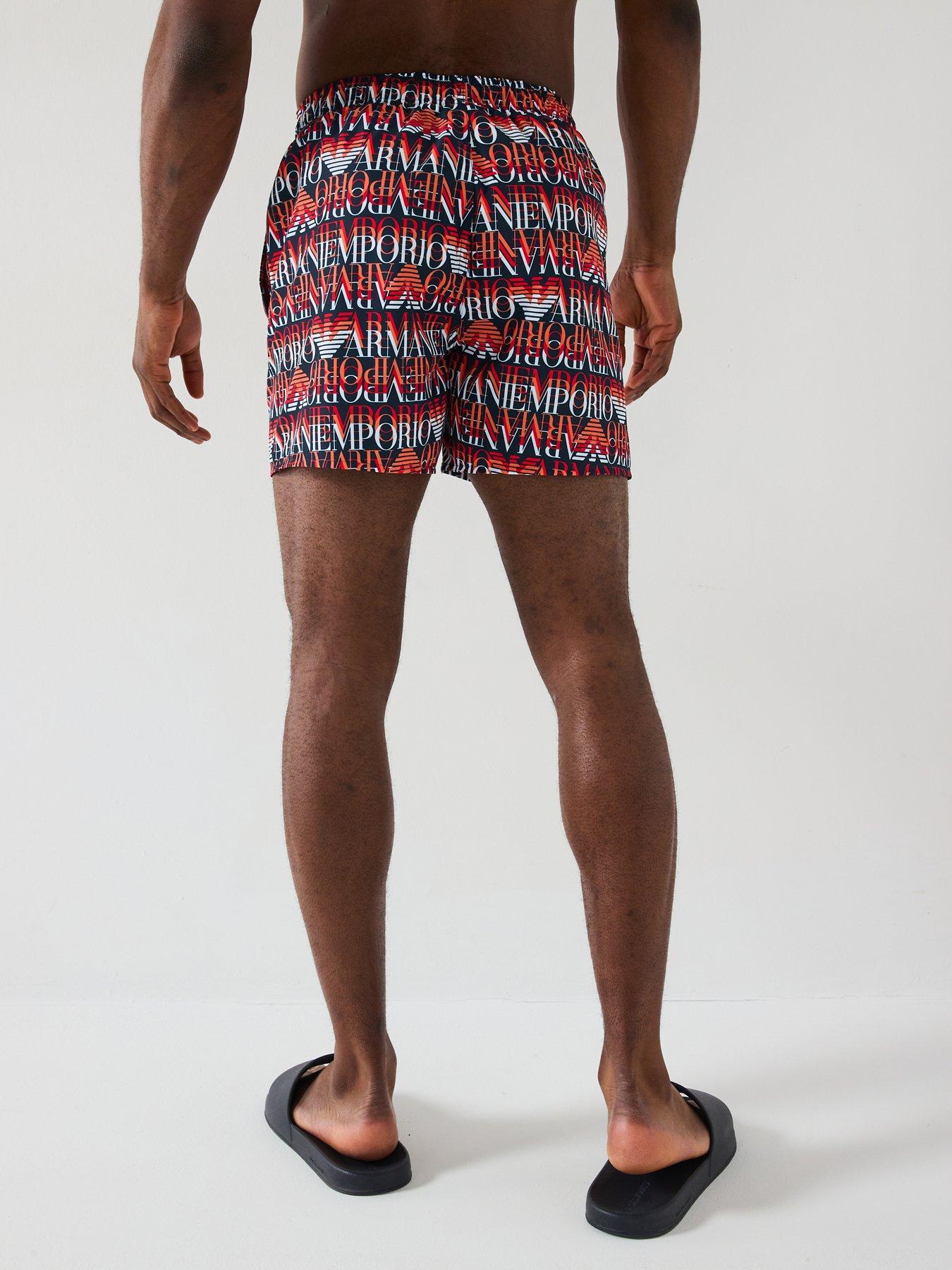 Image 2 of 4 of Emporio Armani Bodywear Logo Print Swim Short - Multi