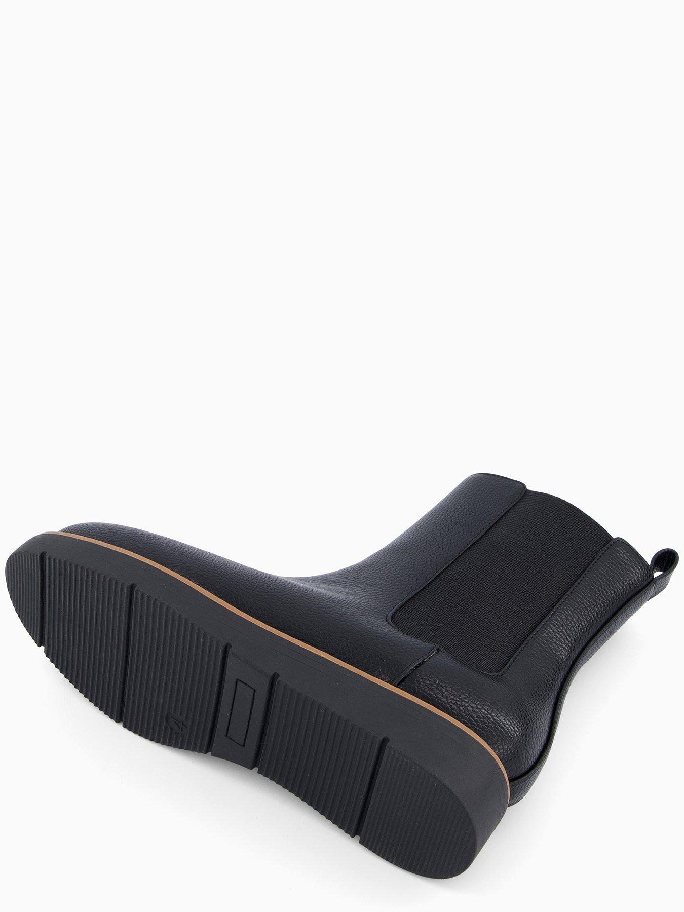 Image 5 of 7 of V by Very Flatform Chelsea Ankle Boot - Black