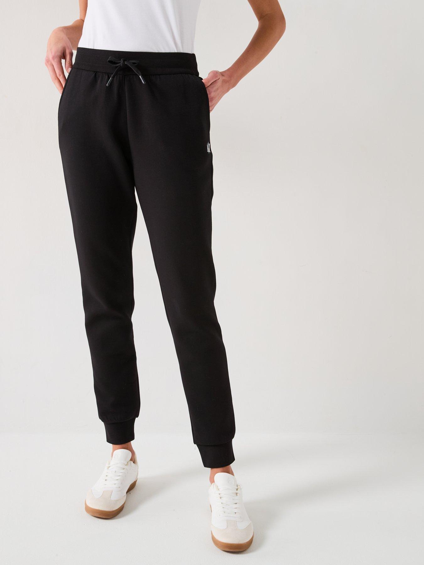Image of Armani Exchange Logo Drawstring Jogger - Black