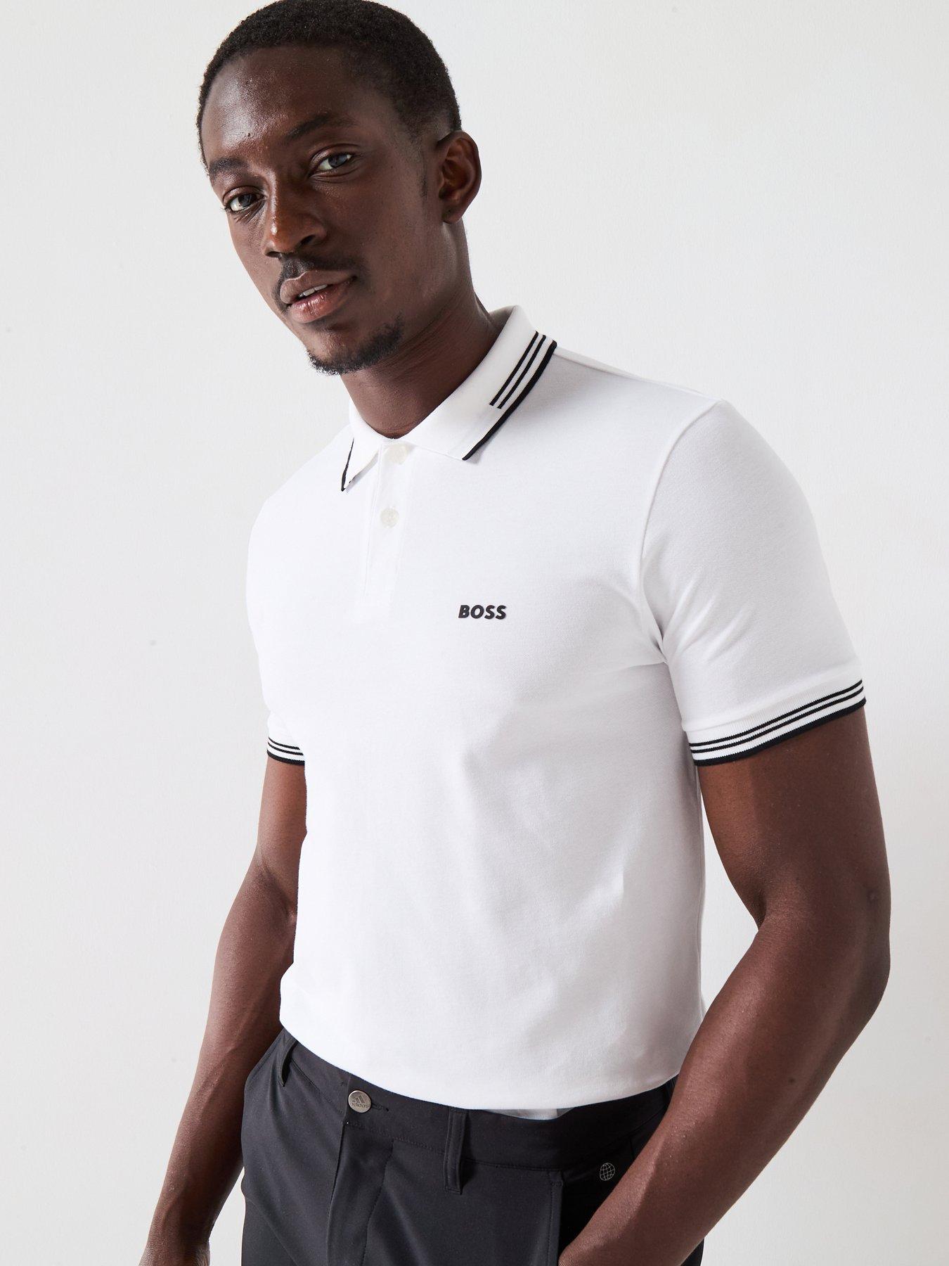 undefined Mens Golf Paul Slim Fit Polo Shirt - White