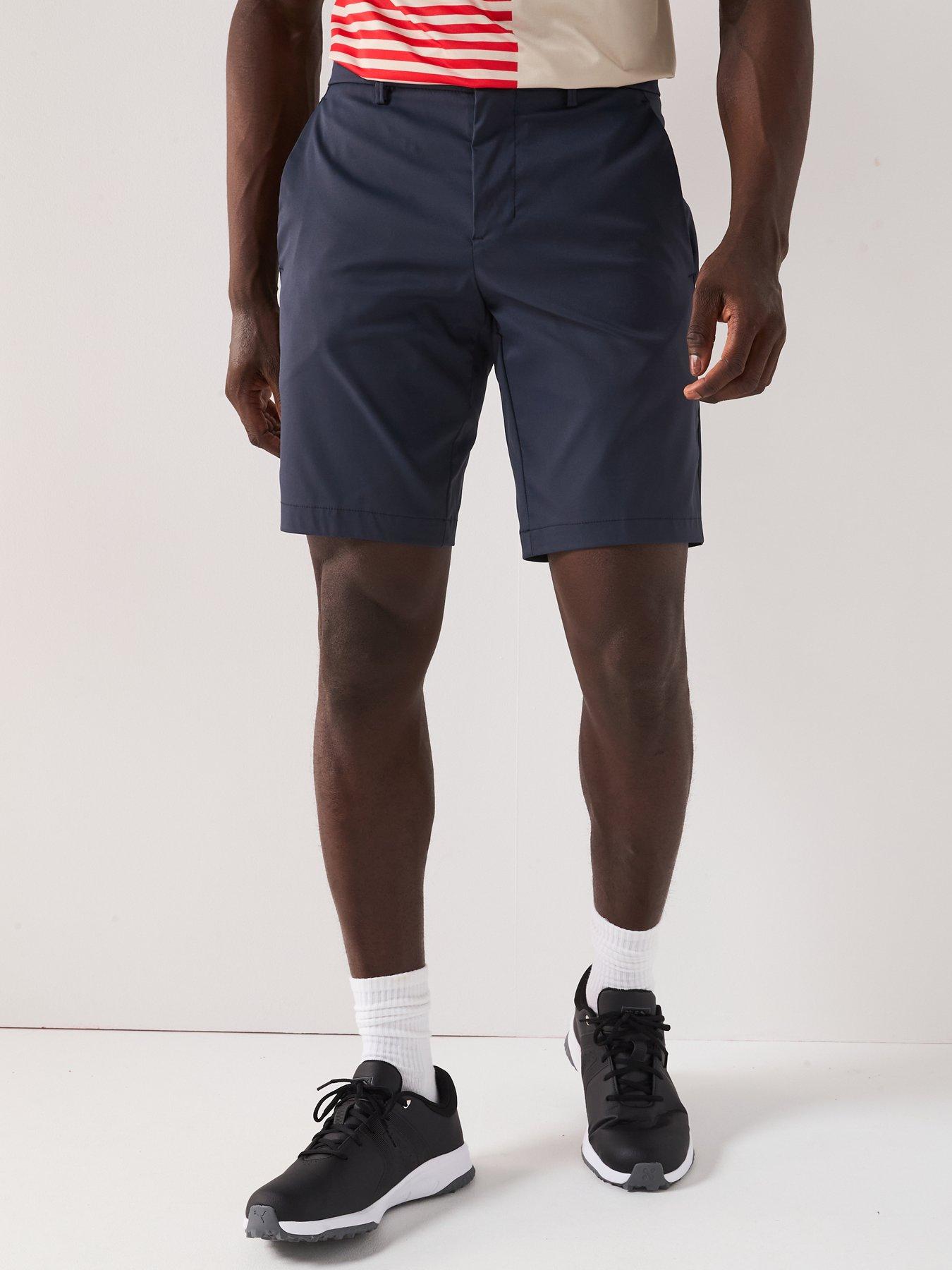 Image 1 of 5 of BOSS Mens Golf Phoenix Slim Fit Shorts - Dark Blue