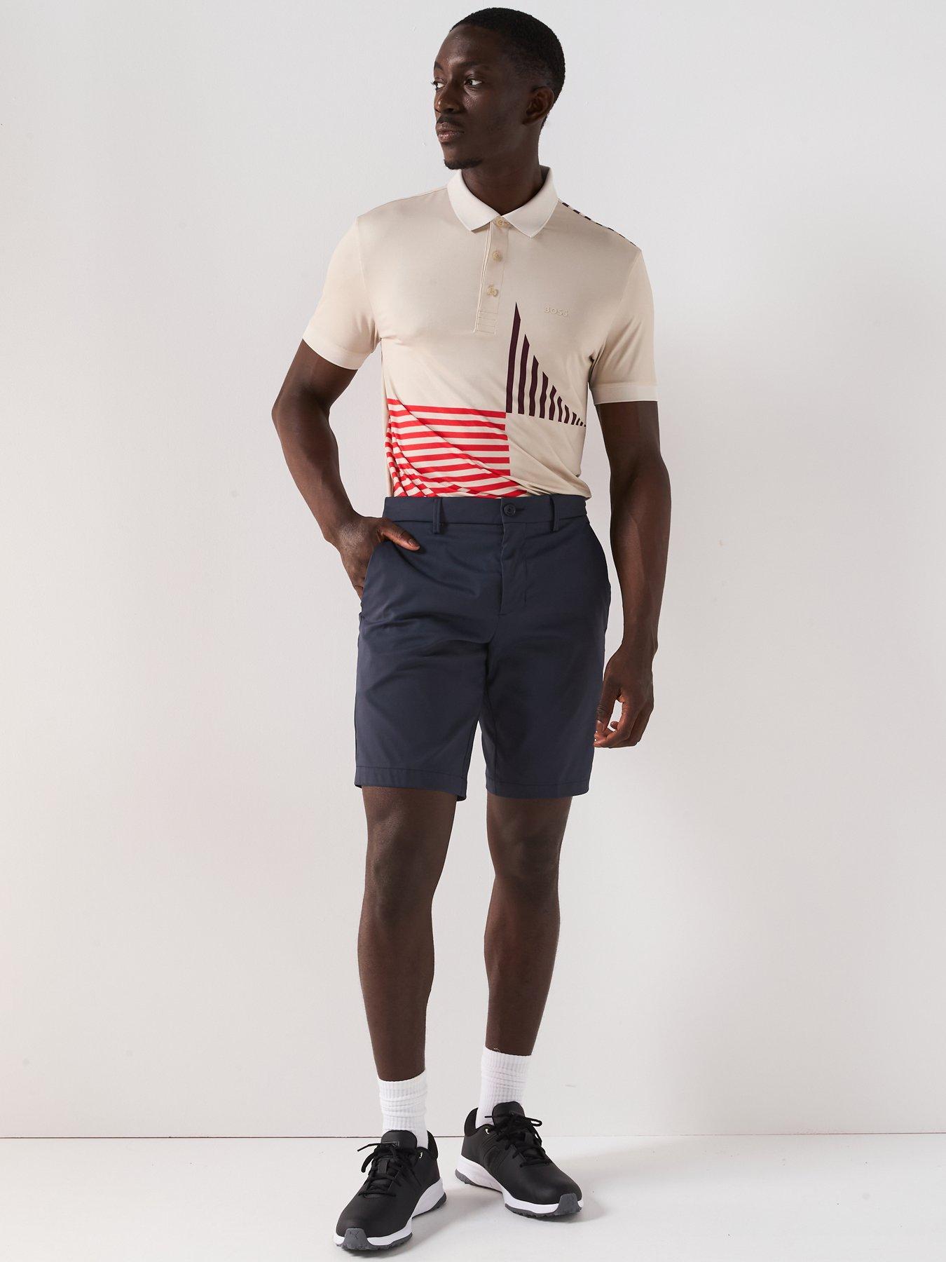 Image 3 of 5 of BOSS Mens Golf Phoenix Slim Fit Shorts - Dark Blue