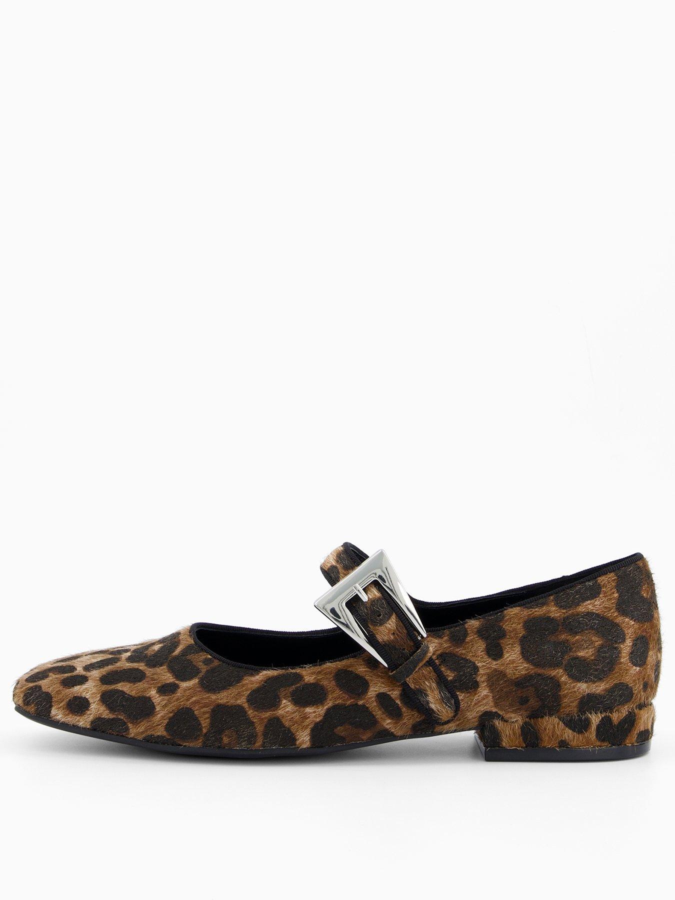 Image 2 of 8 of V by Very Leopard Ballet Pump - Brown