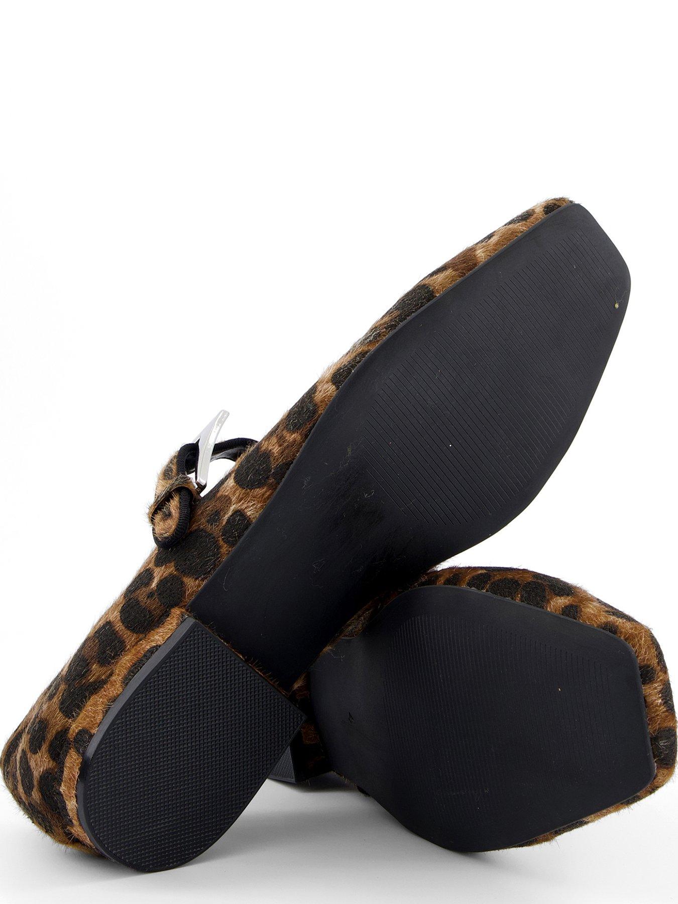 Image 6 of 8 of V by Very Leopard Ballet Pump - Brown