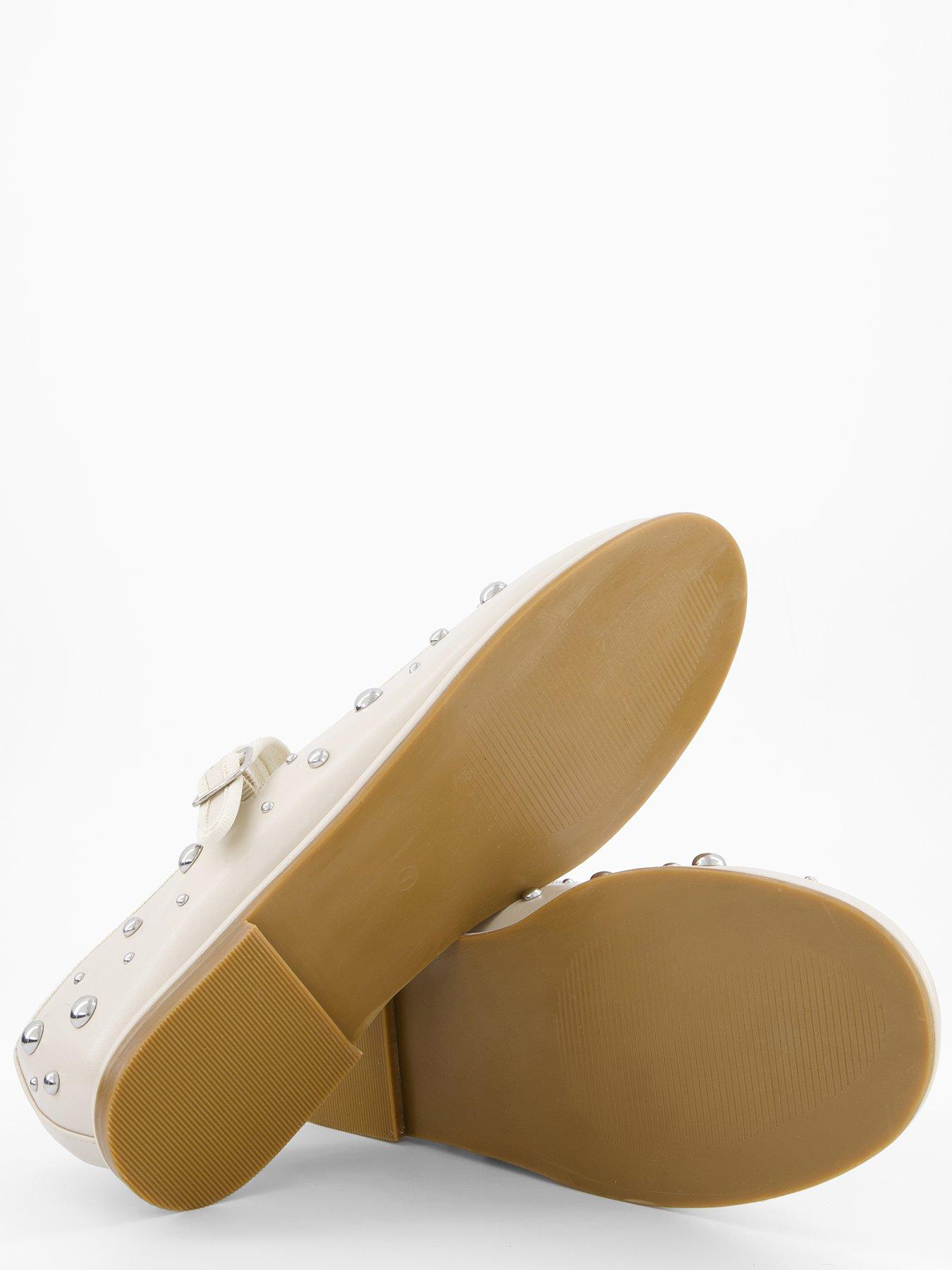 Image 6 of 8 of V by Very Mary Jane Ballet Pump With Studs - Cream