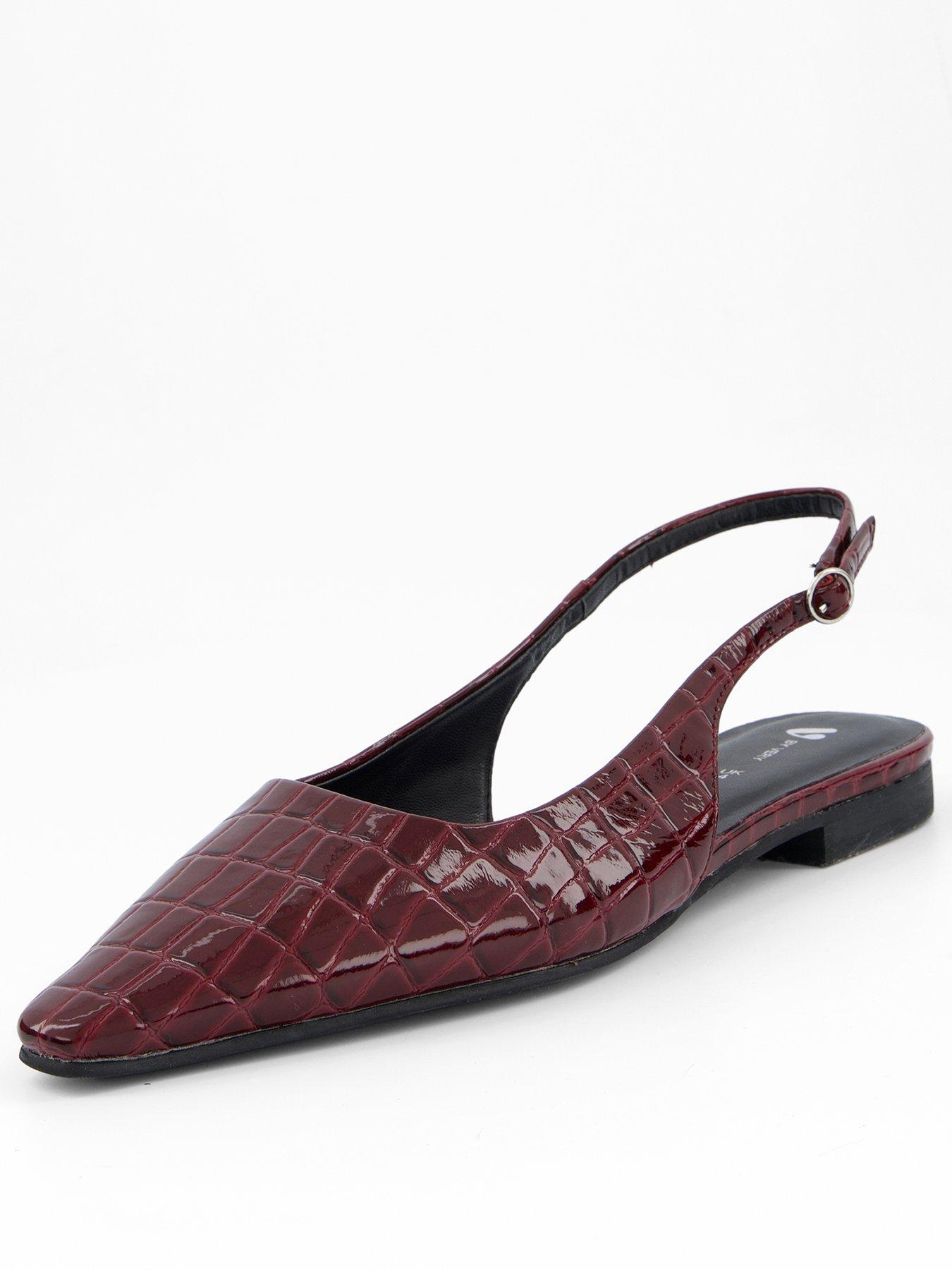 v-by-very-croc-patent-sling-back-flat-shoe-redstillFront