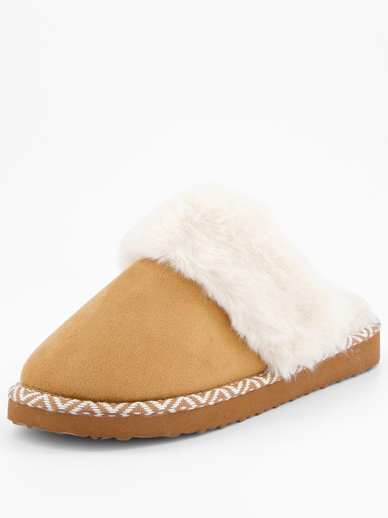 v-by-very-mule-slippers-brownstillFront