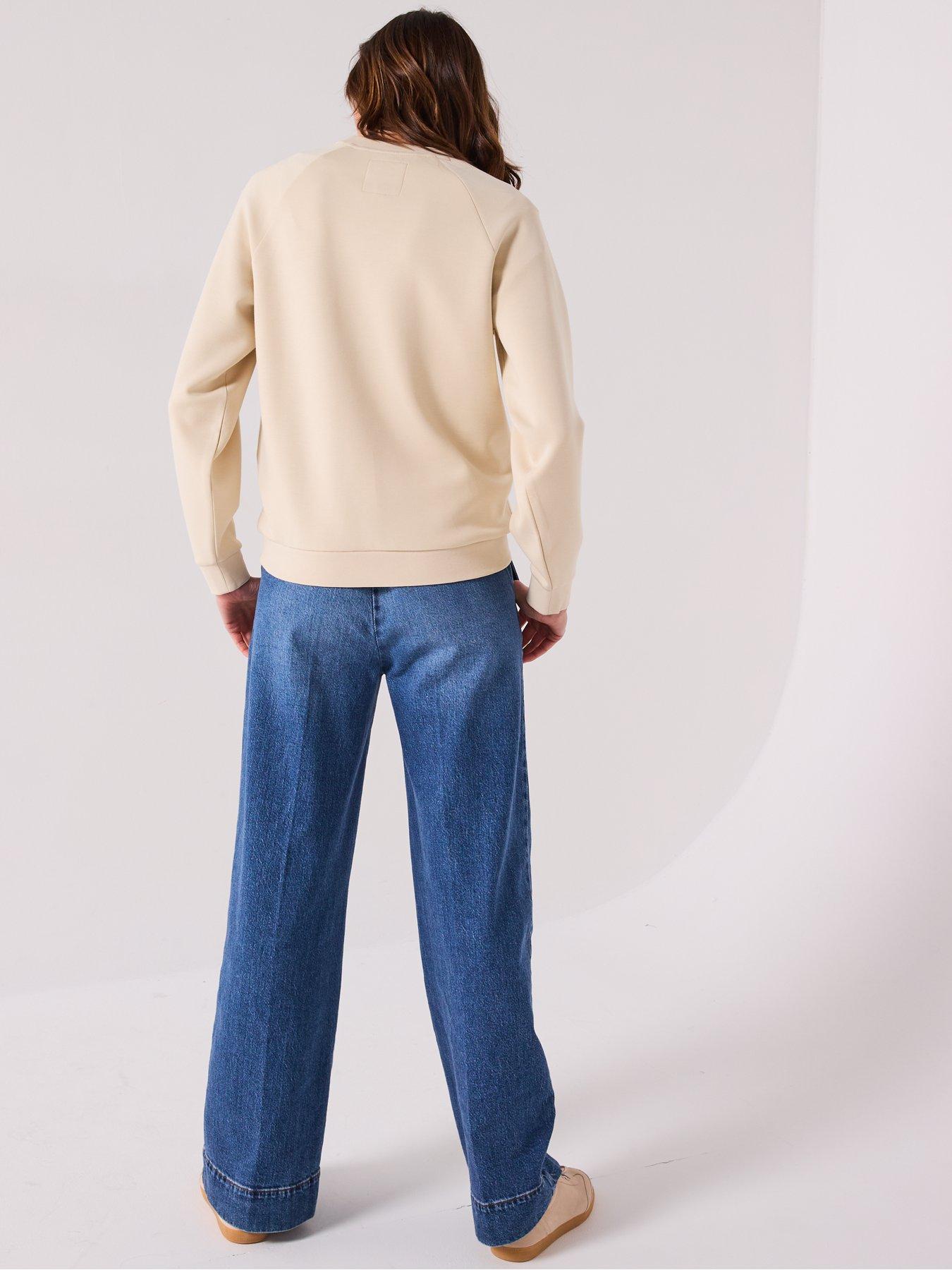 Image 5 of 6 of Armani Exchange Logo Sweatshirt - Beige