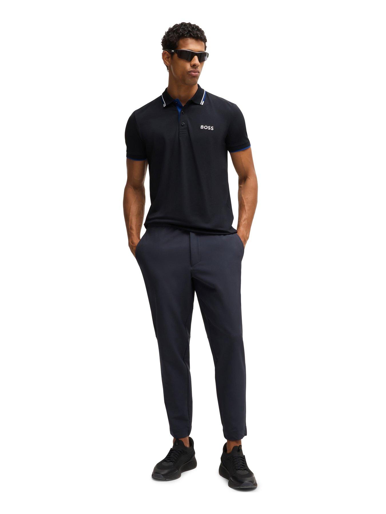 Image 3 of 4 of BOSS Mens Golf Paddy Pro Regular Fit Polo Shirt - Dark Blue