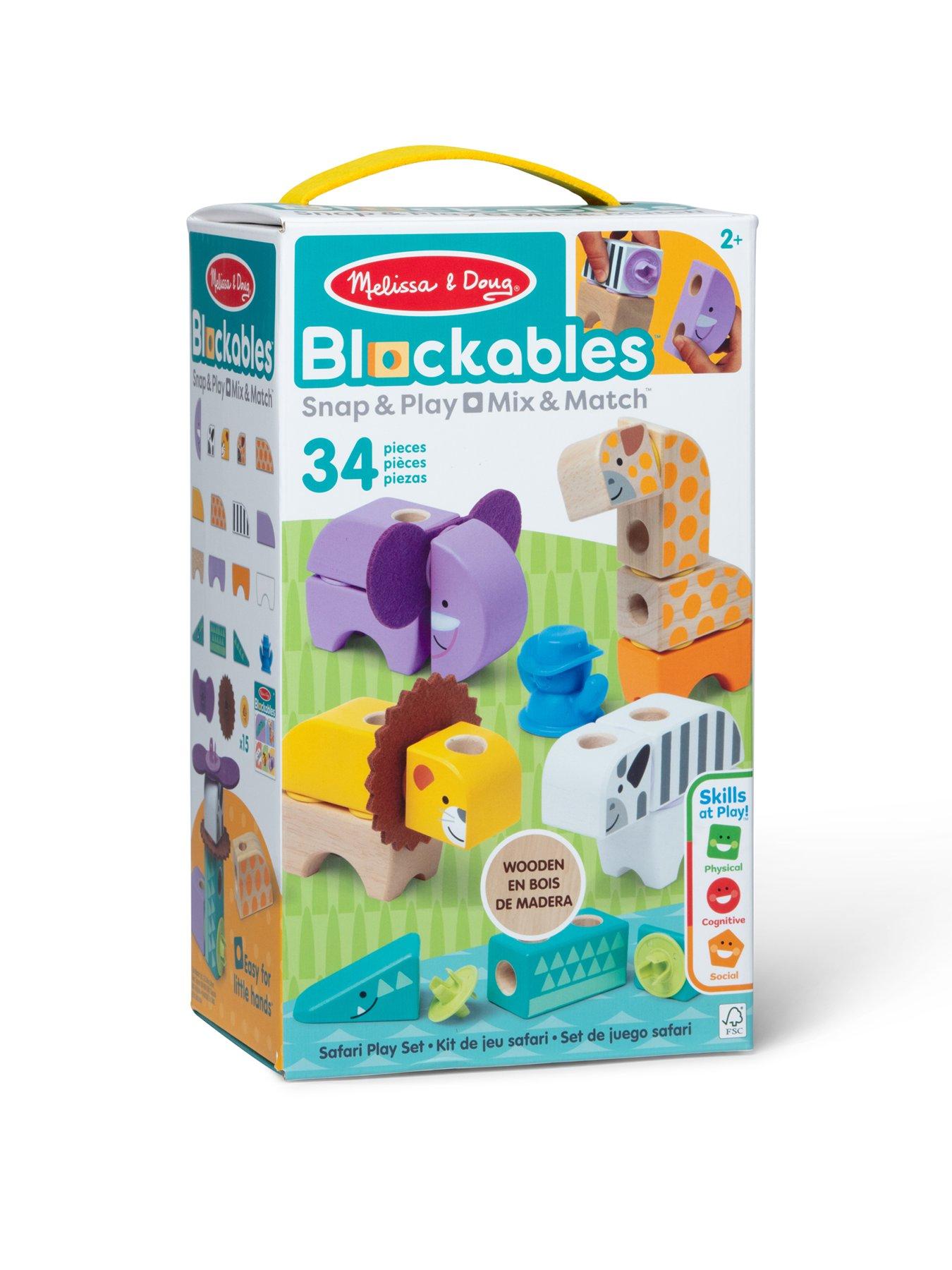 Melissa & Doug Blockables Safari Play Set