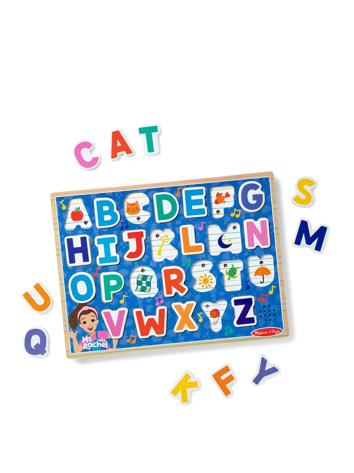 Image 1 of 8 of Melissa & Doug Ms. Rachel Phonics&nbsp;Alphabet Wooden&nbsp;Puzzle with Light-Activated Sounds