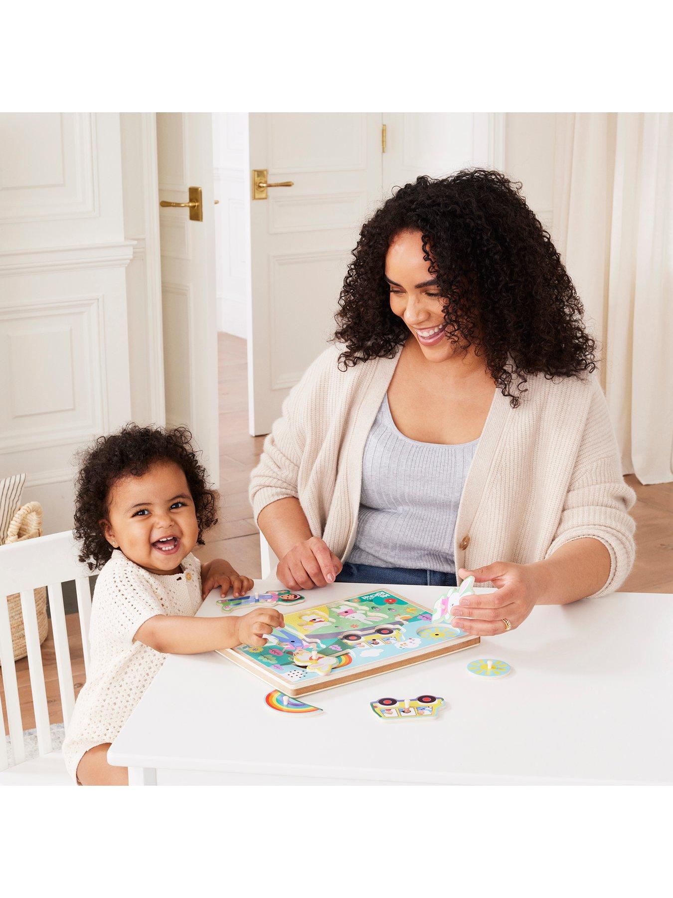 Image 6 of 8 of Melissa & Doug Ms. Rachel Sound Puzzle &ndash; 6-Piece Wooden Puzzle with Light-Activated Sounds