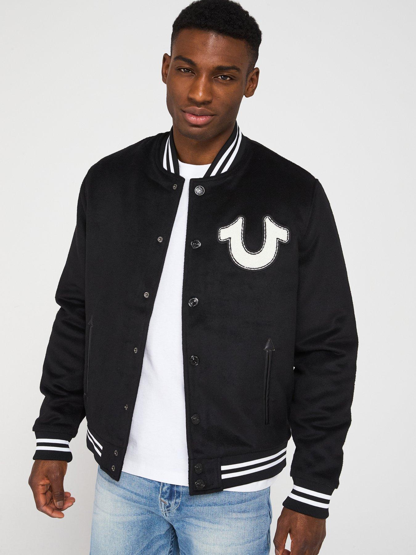 Image of TRUE RELIGION Wool Western Bomber Jacket - Black