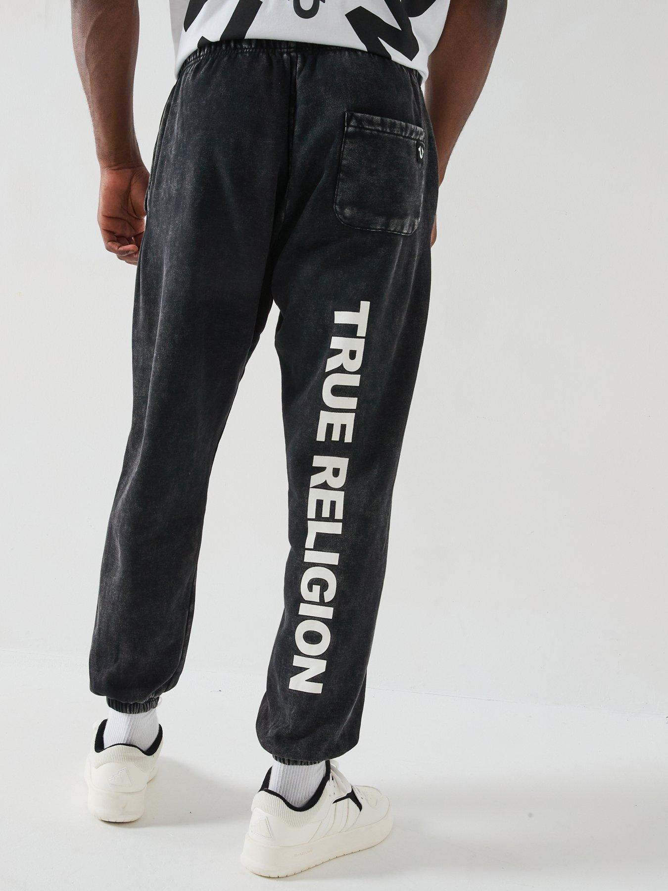 Image 2 of 6 of TRUE RELIGION Buddha Face Joggers - Black