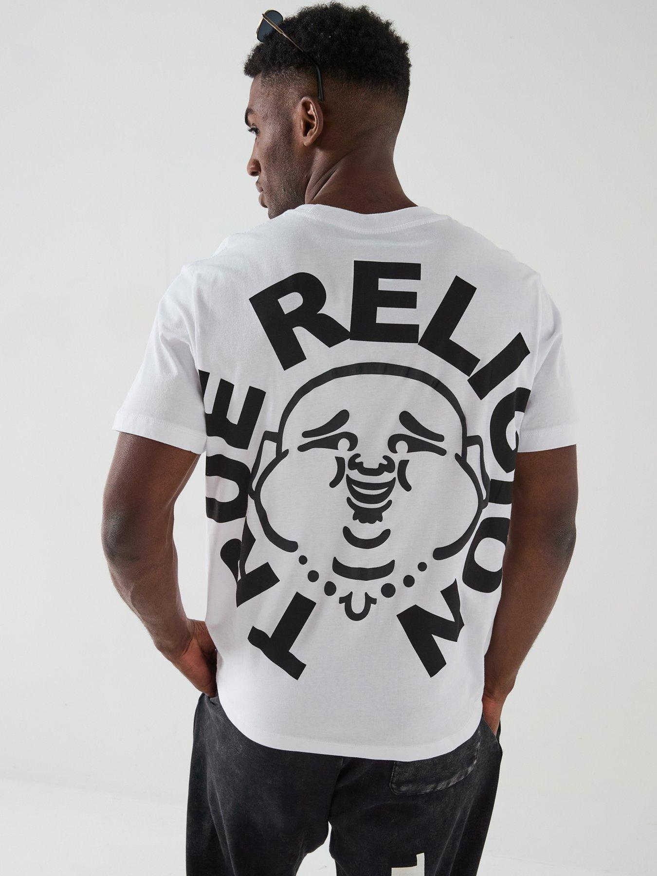 undefined Short Sleeve Buddha Face T-Shirt - White