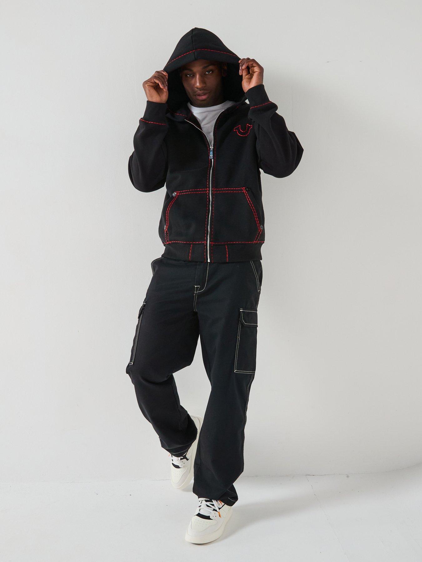 Image 6 of 6 of TRUE RELIGION Embroidered Buddha Super Hoodie - Black