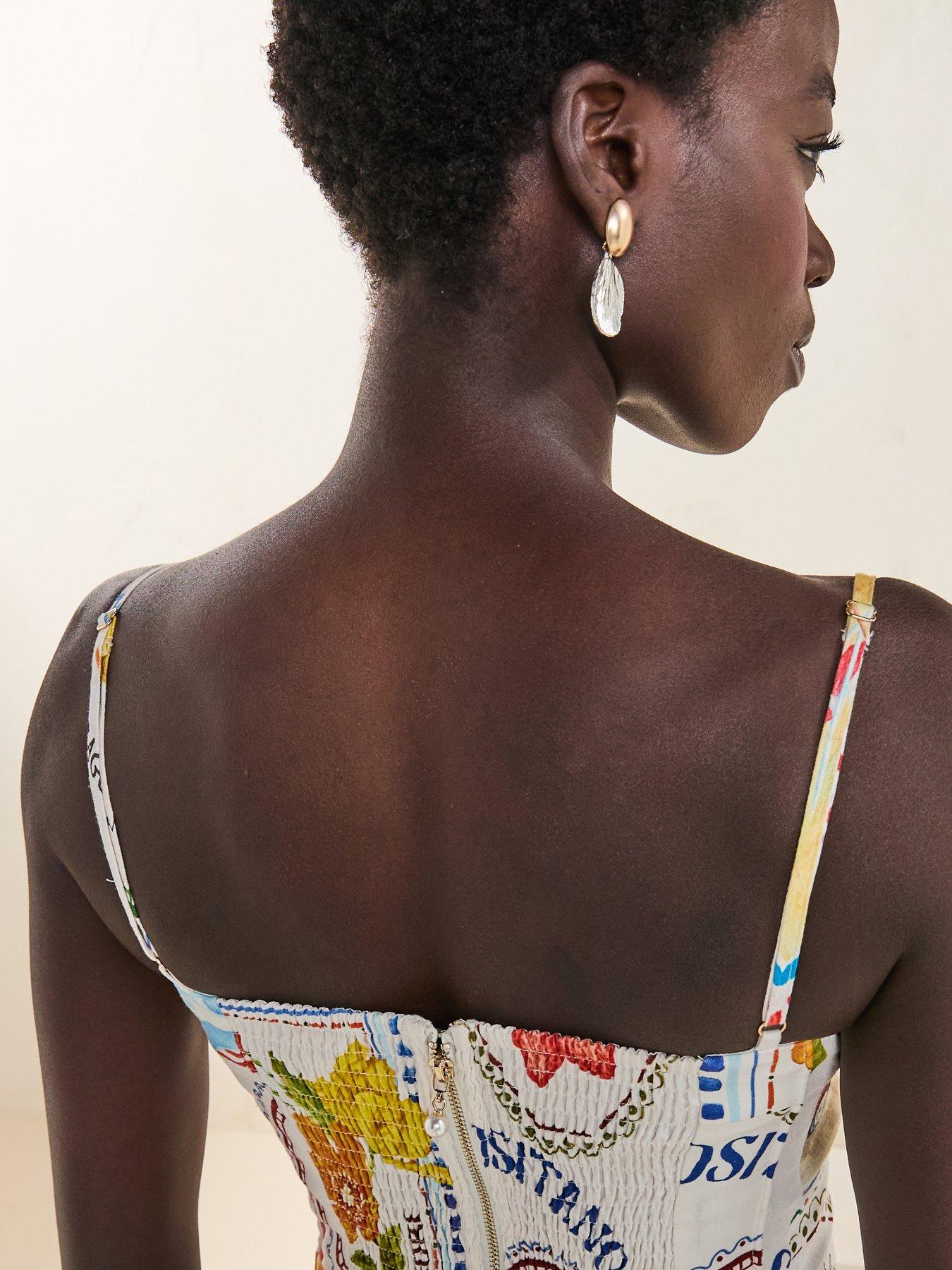 Image 5 of 6 of Forever New Francine Printed Crop Top - Multi