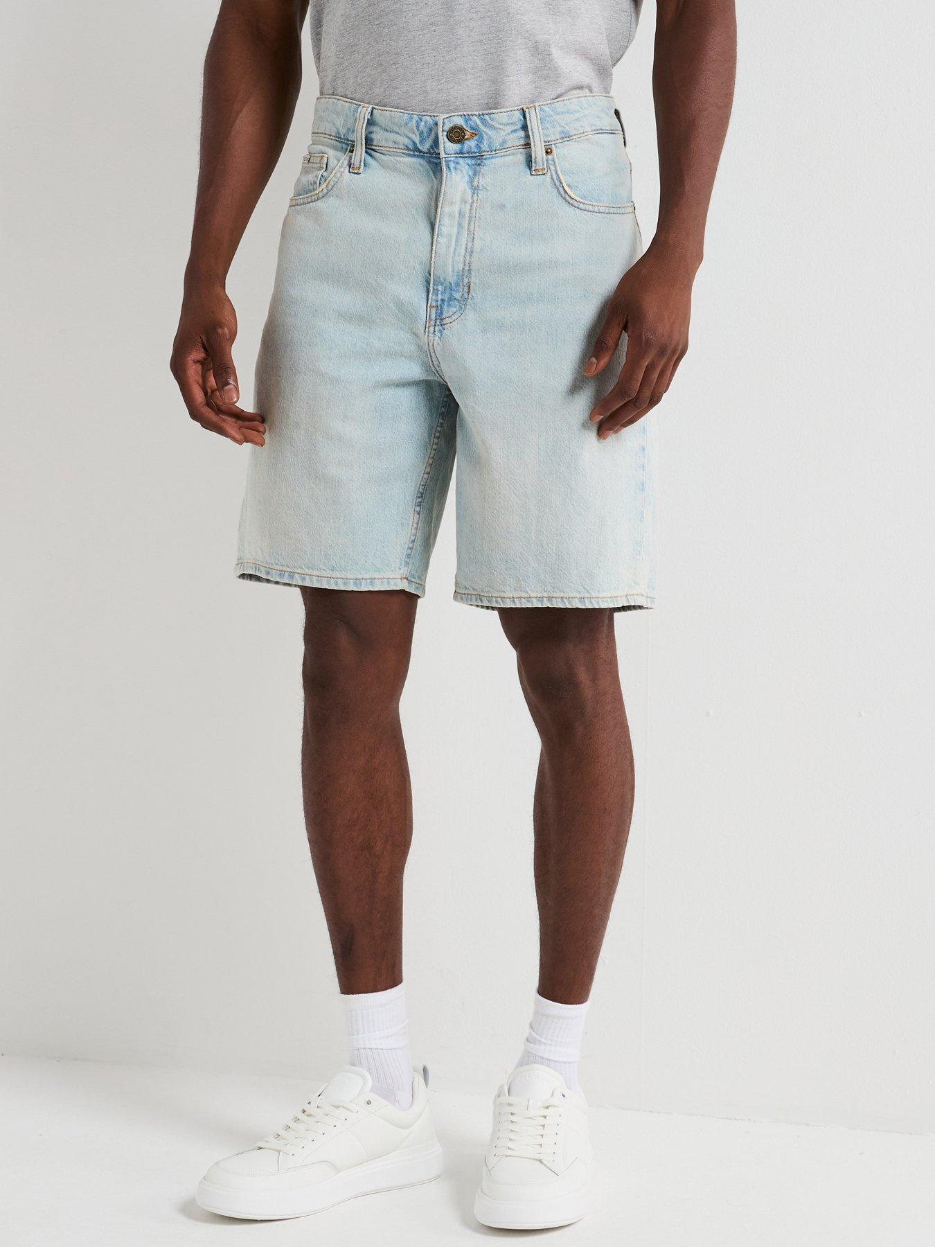 guess-guess-jeans-regular-denim-shorts-light-blue