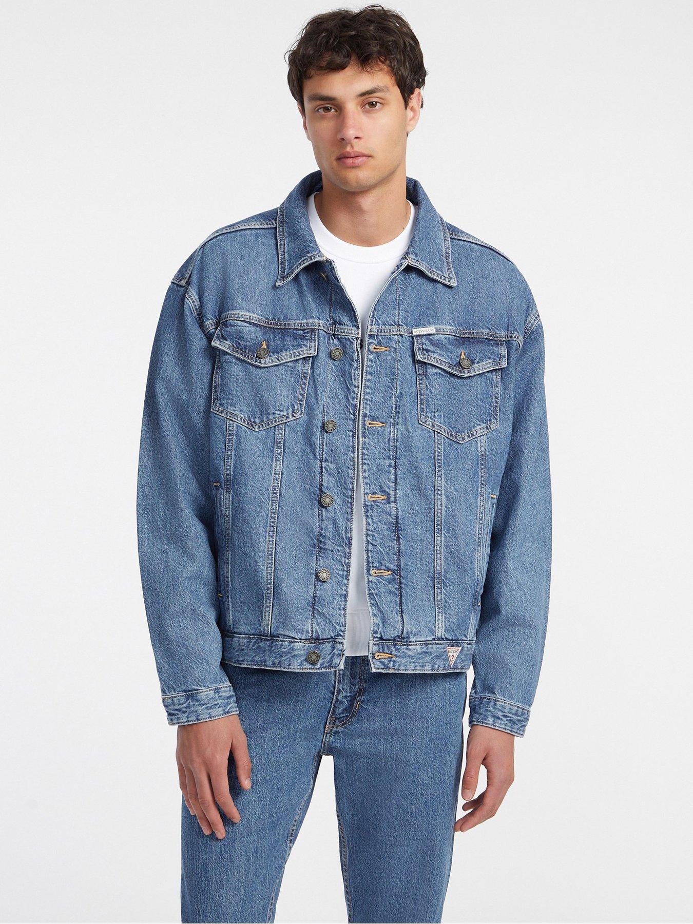 undefined Guess Jeans Oversized Trucker Denim Jacket-blue