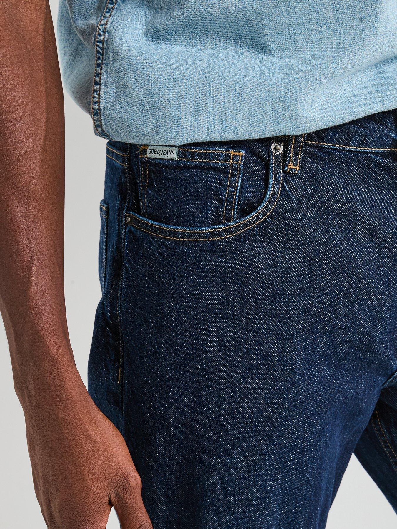 guess-jeans-g15-relaxed-taper-fit-jeans--dark-blueoutfit