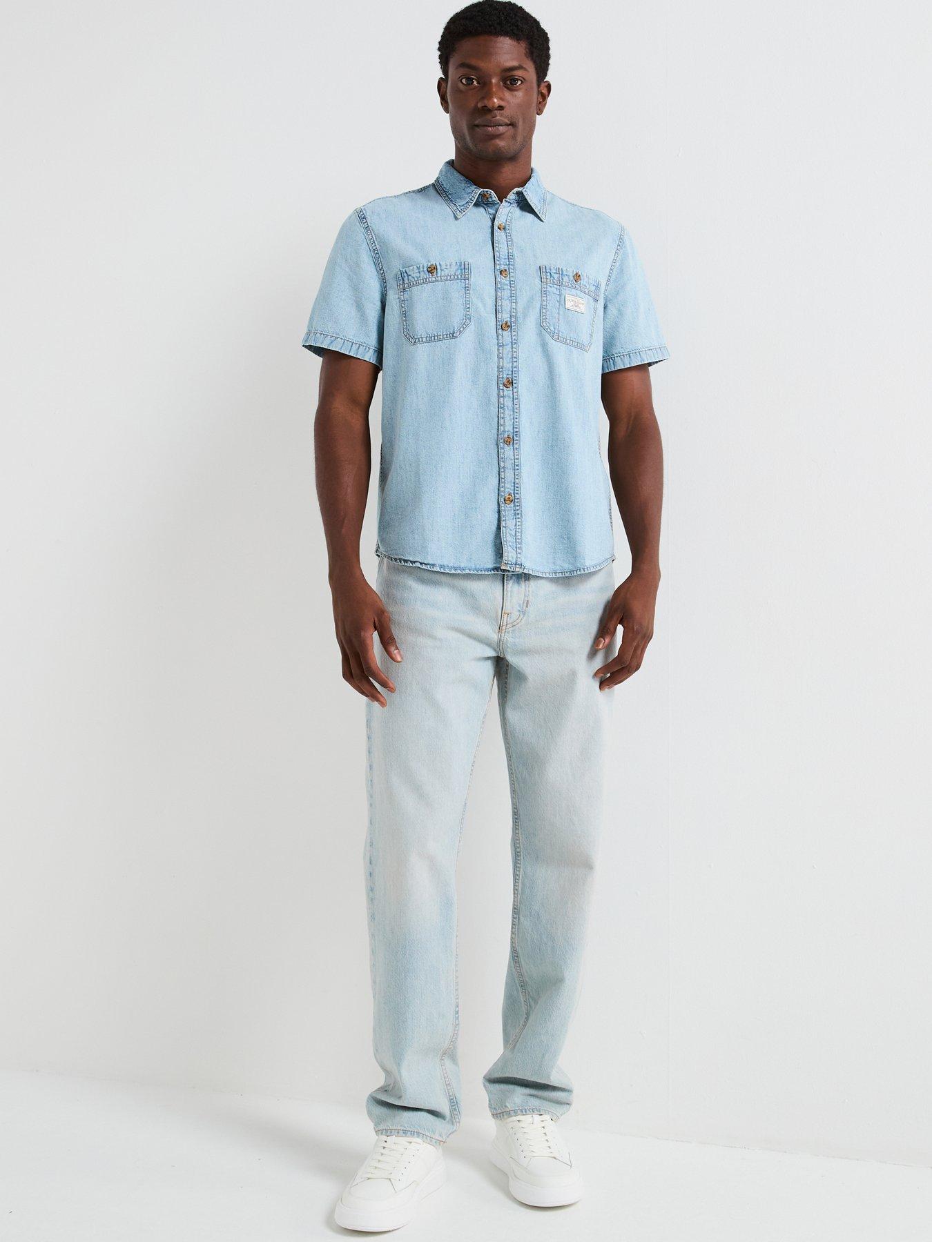 guess-regular-short-sleeve-denim-shirt--light-bluedetail