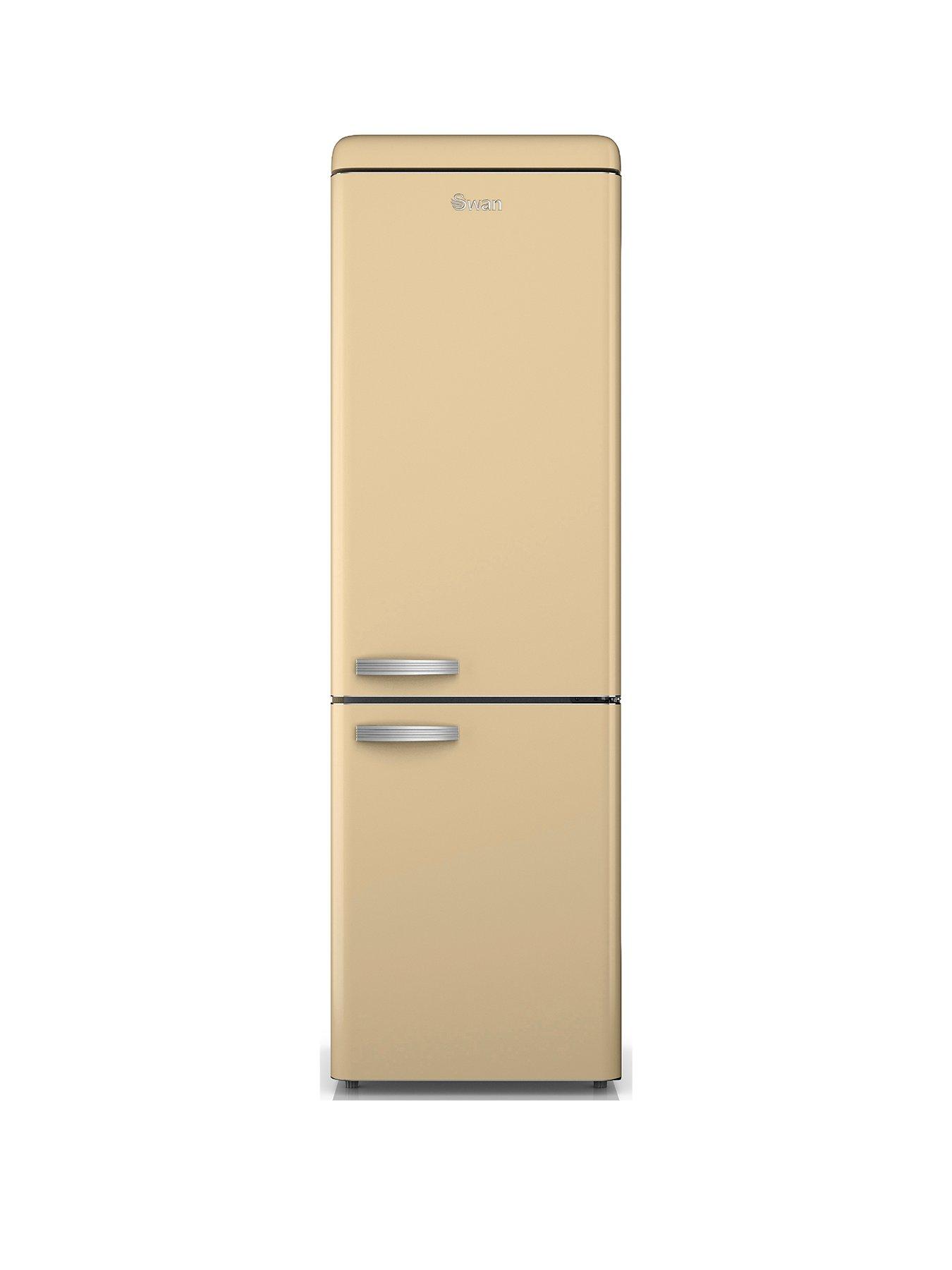 Image 1 of 8 of Swan Swan SR11020CNE Retro Cream Fridge Freezer 304L
