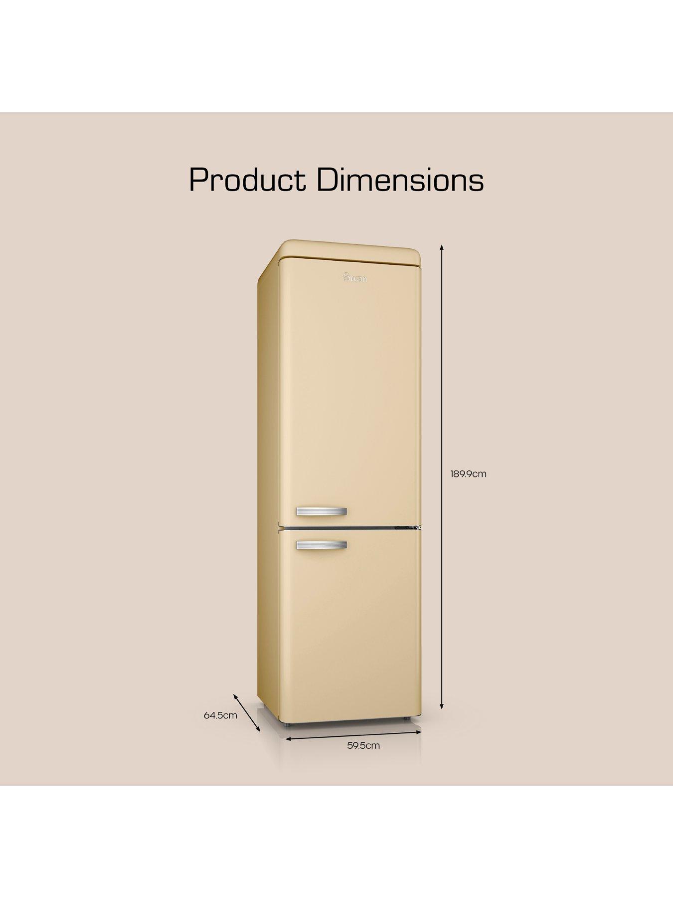 Image 6 of 8 of Swan Swan SR11020CNE Retro Cream Fridge Freezer 304L