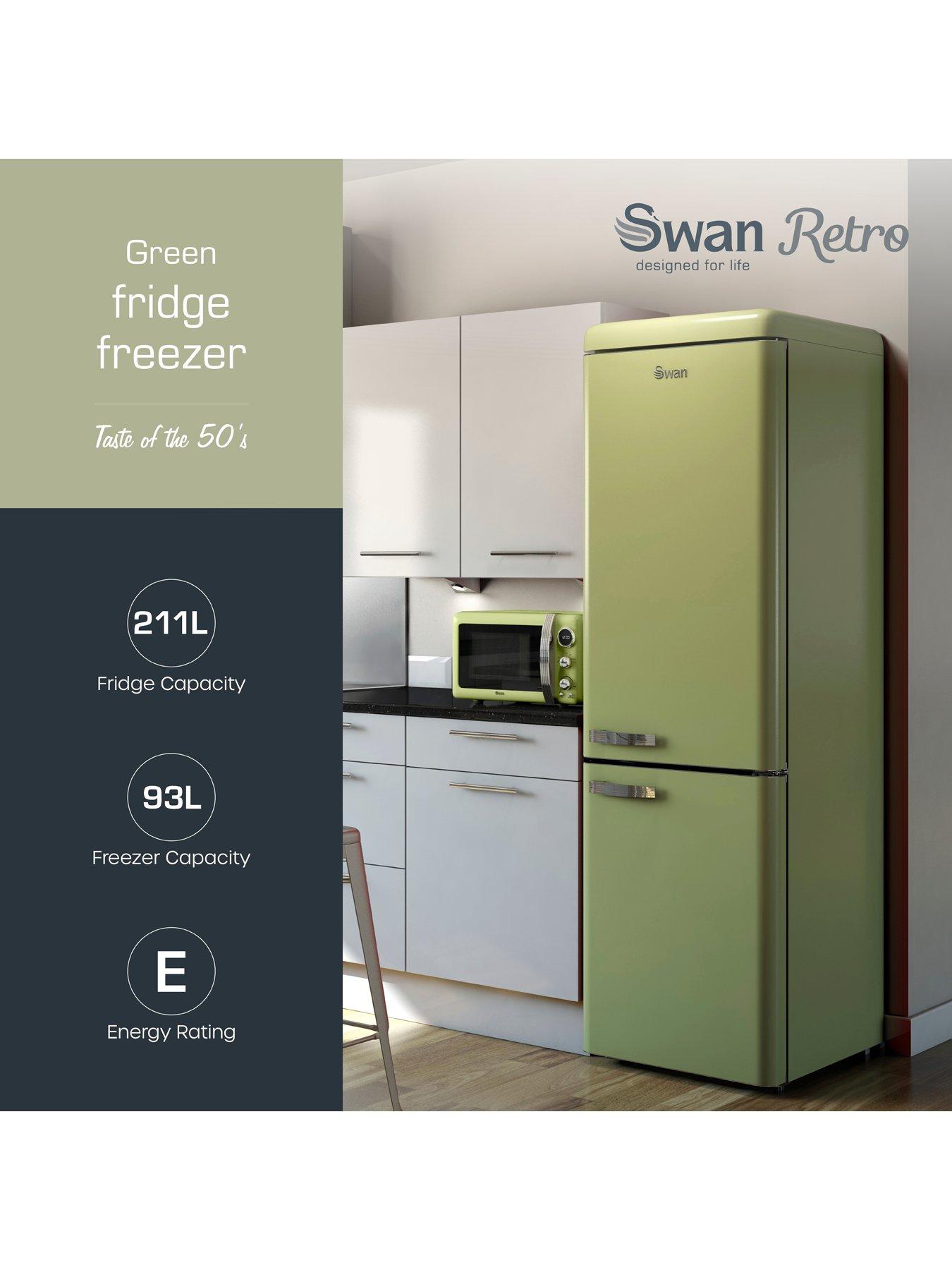 swan-sr11020gne-retro-style-fridge-freezer-greenstillFront