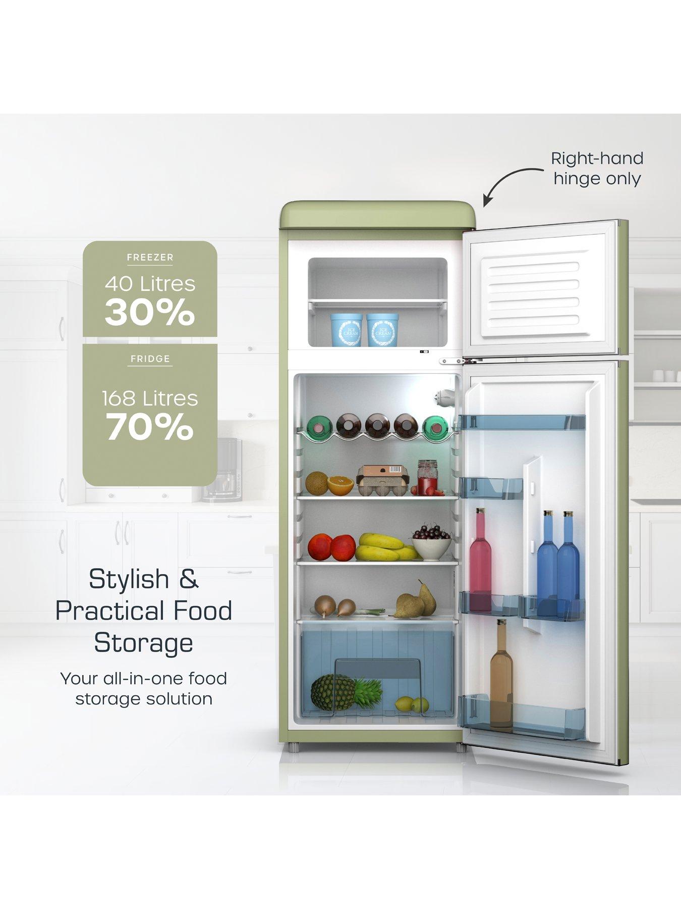 swan-swan-sr11010gne-retro-green-top-mounted-fridge-freezer-208lback