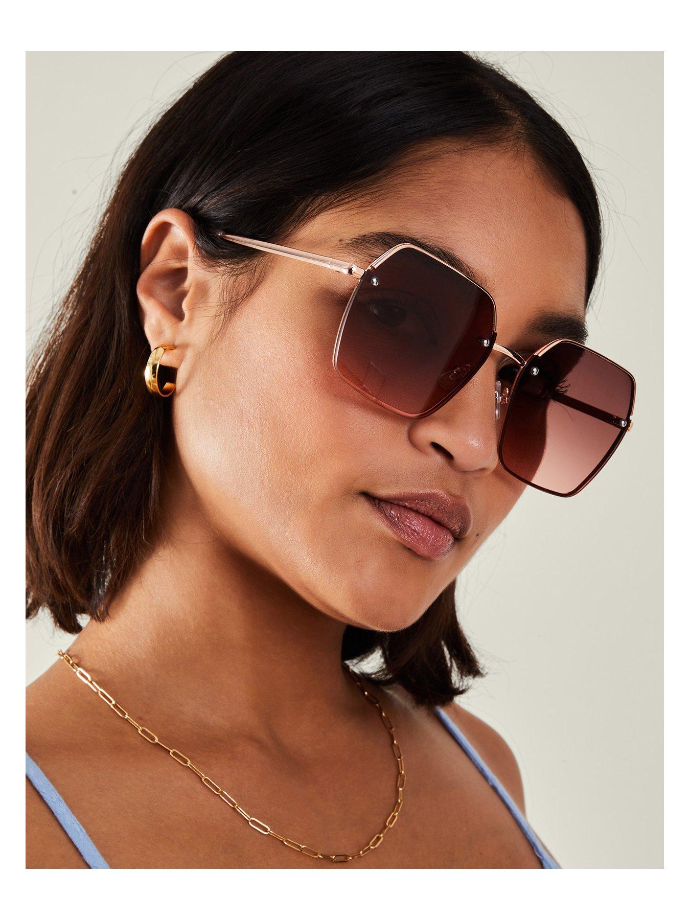 accessorize-graduated-lens-metal-rim-sunglasses-goldstillFront