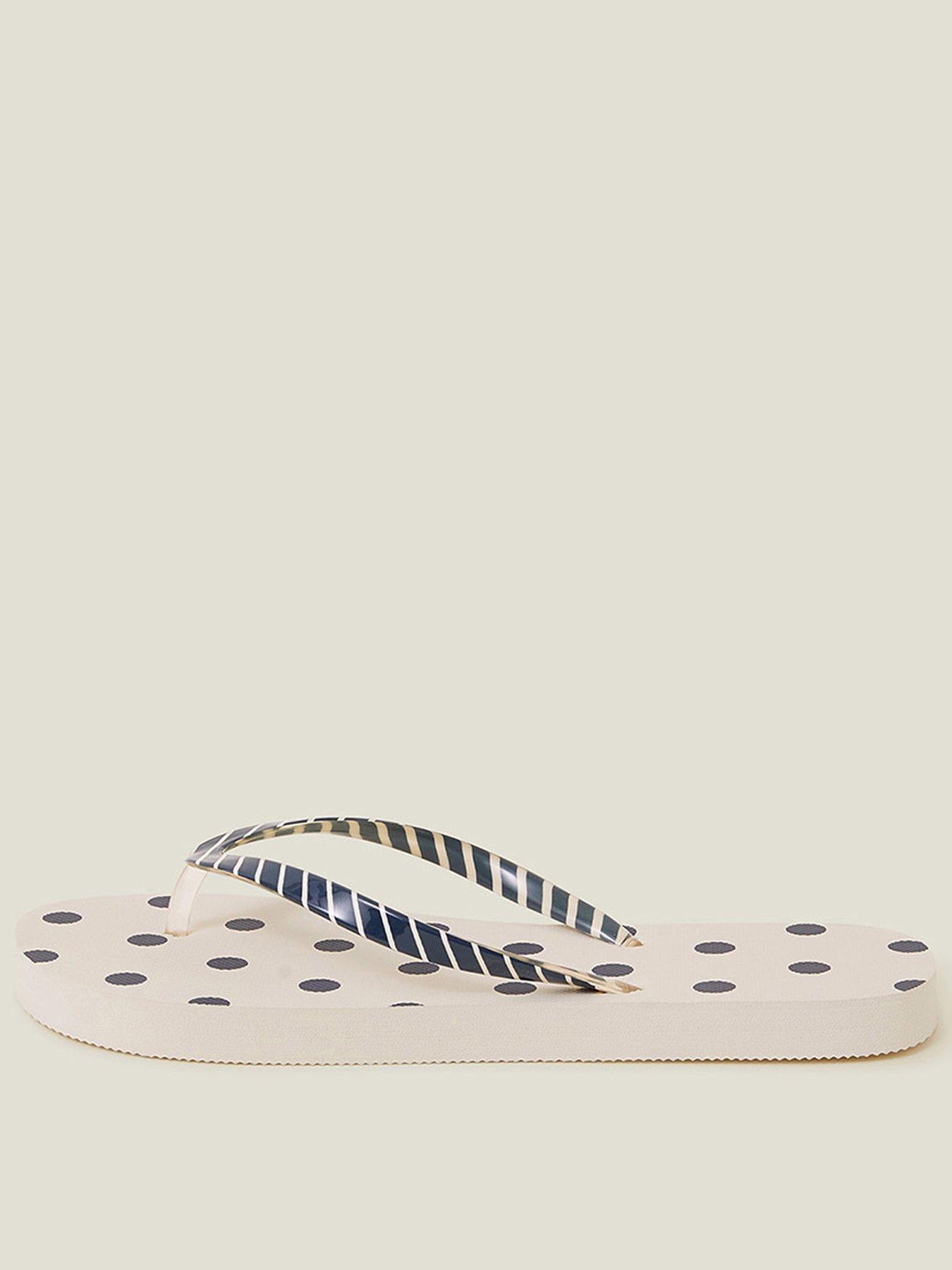 accessorize-polka-dot-stripe-flip-flops-navy