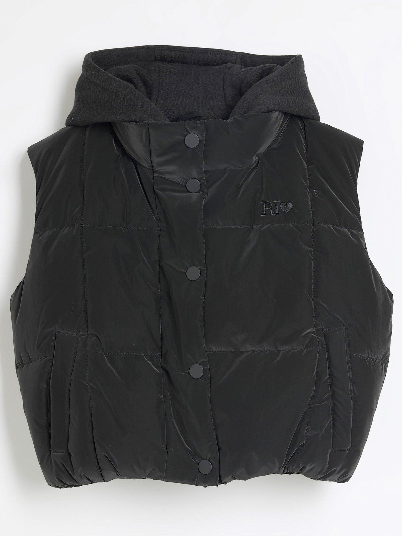 undefined Girls Nylon 2 In 1 Gilet - Black