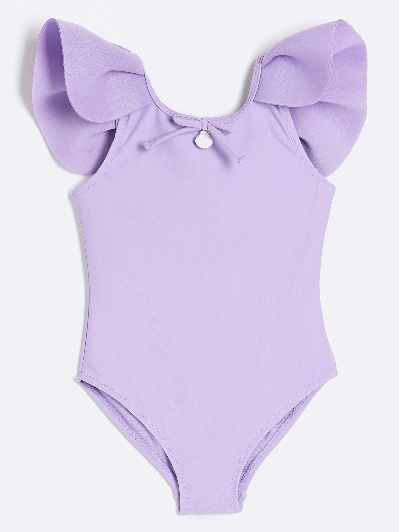 river-island-mini-mini-girls-shell-charm-swimsuit-blue