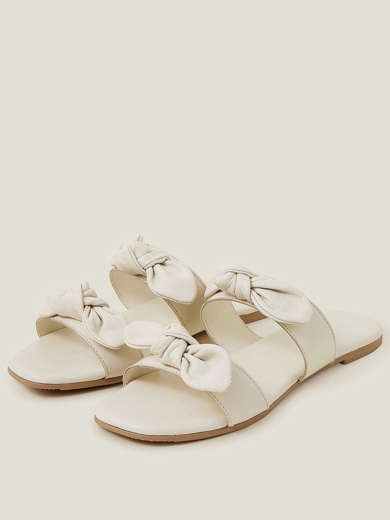 accessorize-double-bow-leather-strap-sandals-creamstillFront